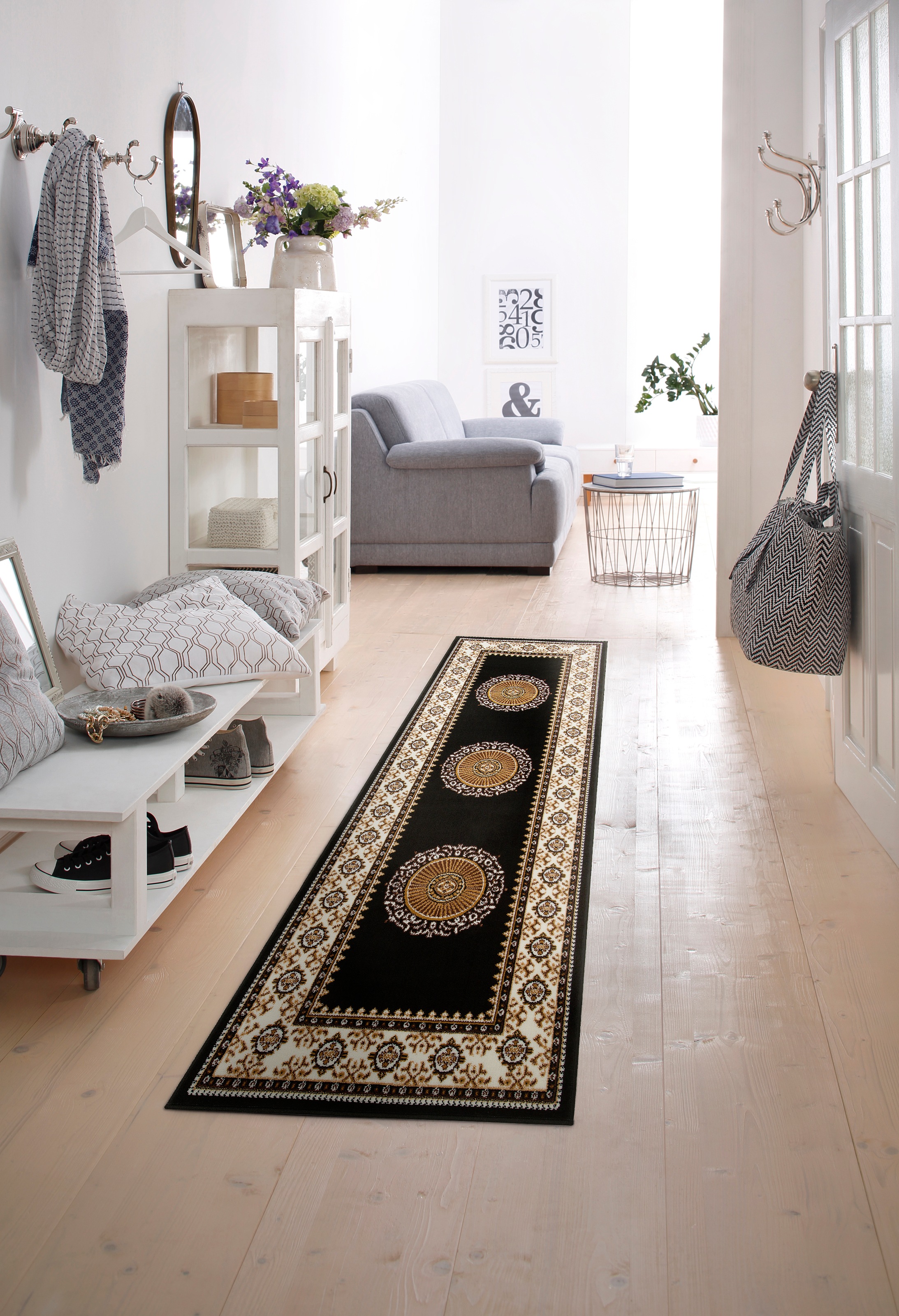 my home Läufer "Shari, Made in Belgium" rechteckig 7 mm Höhe Teppich-Läufer günstig online kaufen