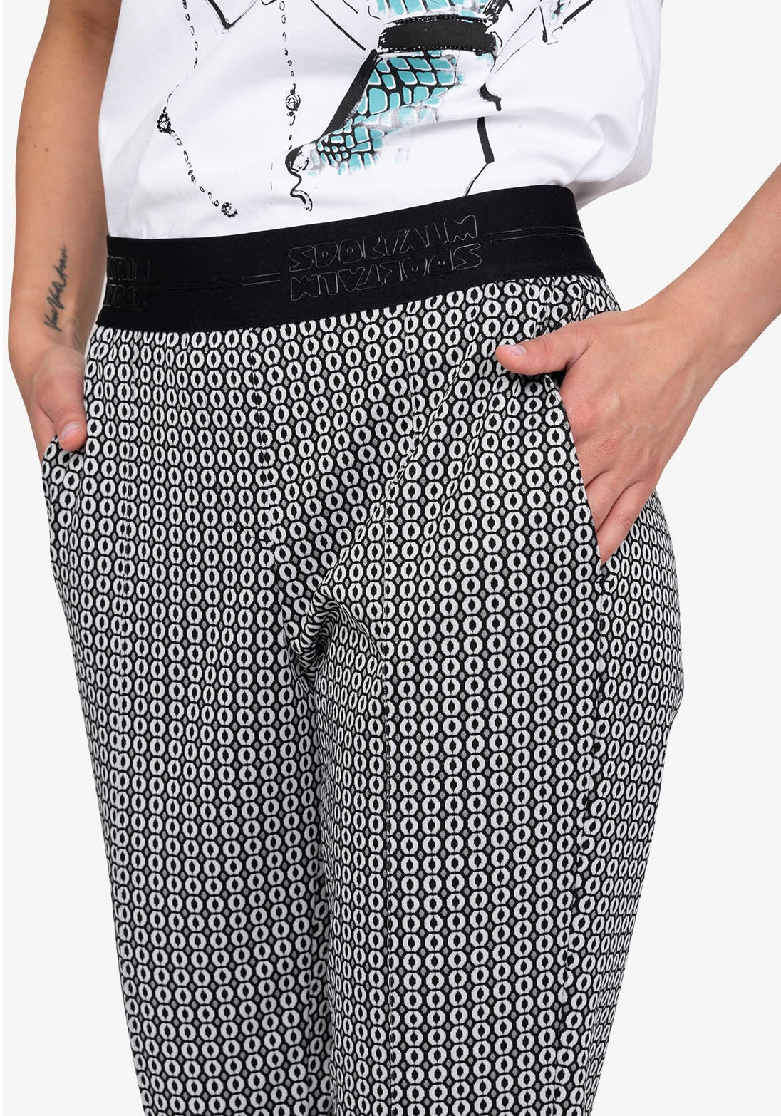 Sportalm Kitzbühel Röhrenhose, mit Alloverprint