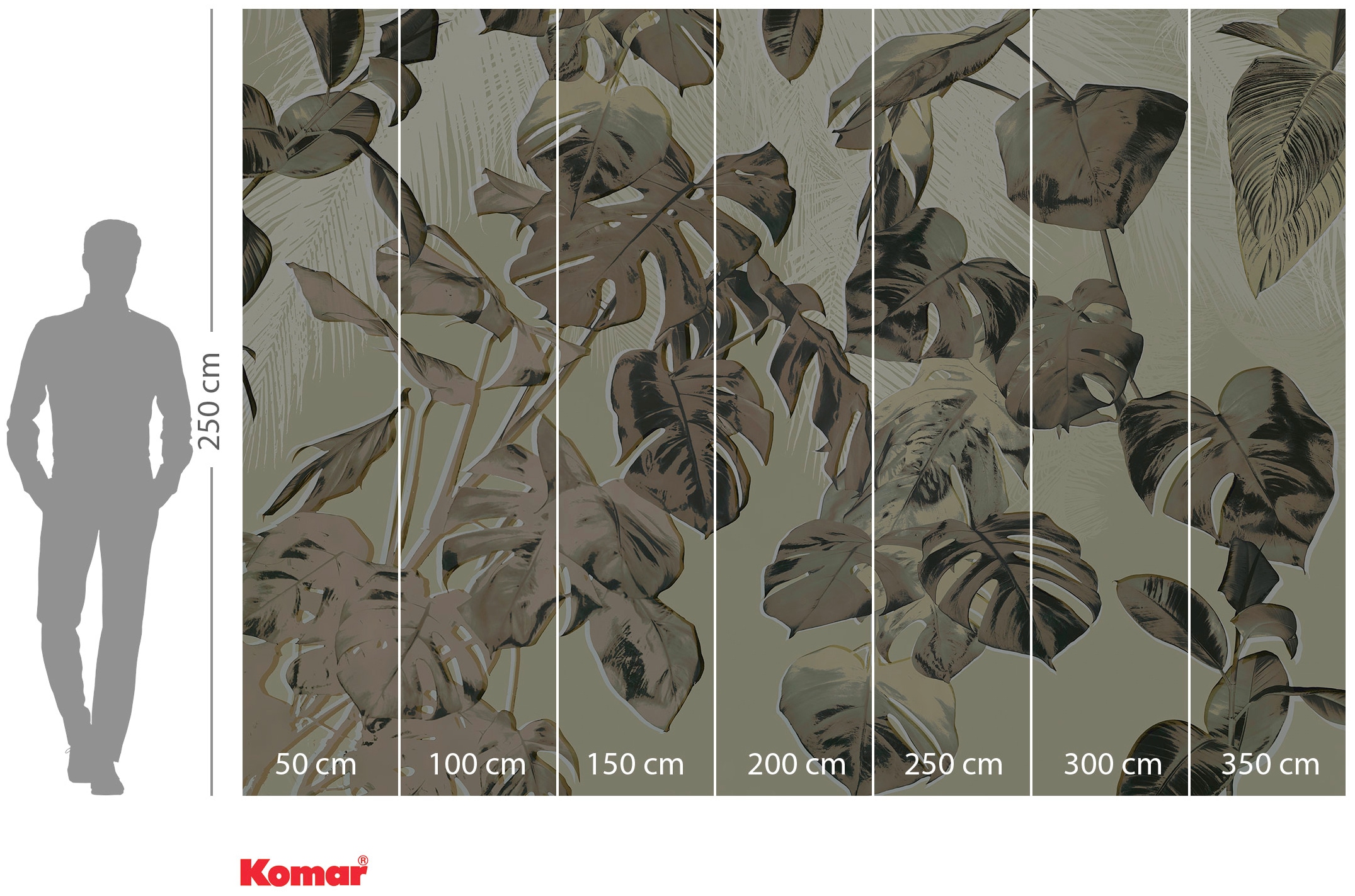 Komar Vliestapete »Digitaldruck Vlies -  Trésor - Größe 350 x 250 cm« bedruckt glatt Wohnzimmer, Schlafzimmer