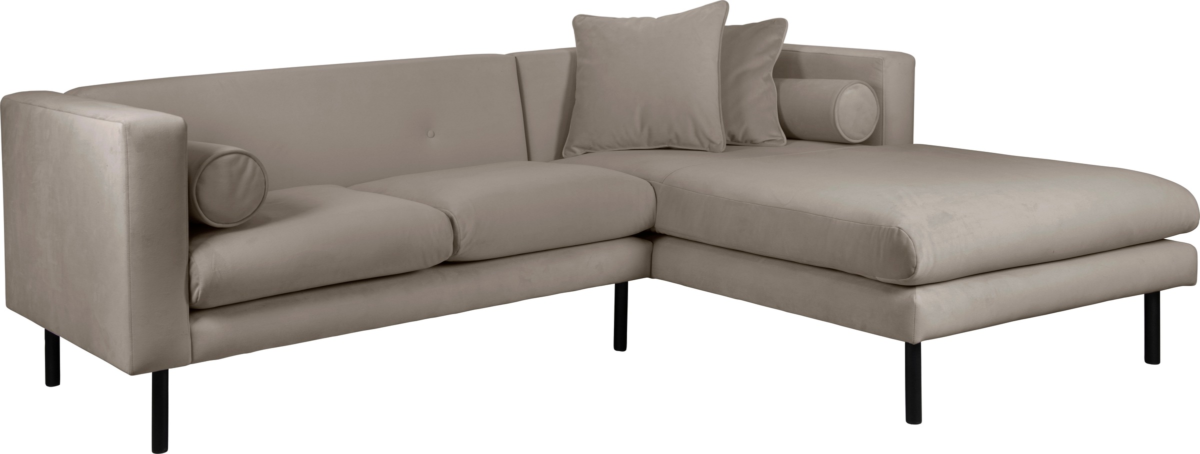 Guido Maria Kretschmer Home&Living Ecksofa »Lillibeth L-Form Designsofa, Maße B/T/H: 240/173/83 cm«, Zierkissen als Wendekissen, in Samtoptik oder Cord