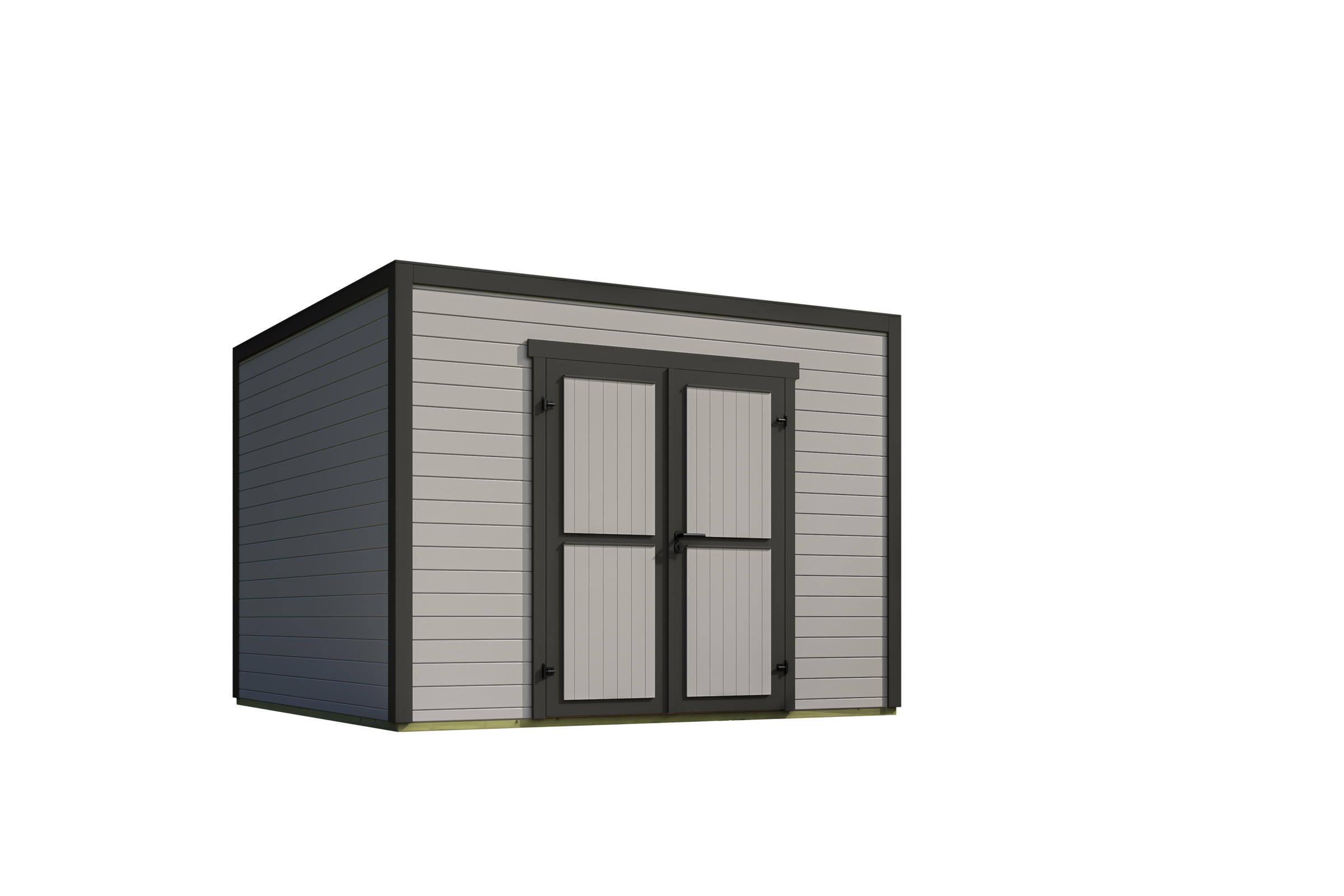 Nordic Holz Gartenhaus »Fynn 3«, kleiner stilvoller Schuppen mit Flachdach