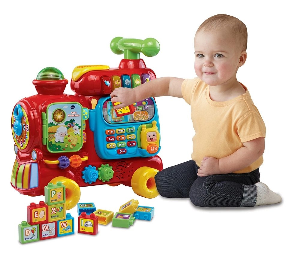 Vtech® Spielzeug-Eisenbahn »VTechBaby, ABC-Eisenbahn«, (15 tlg.)