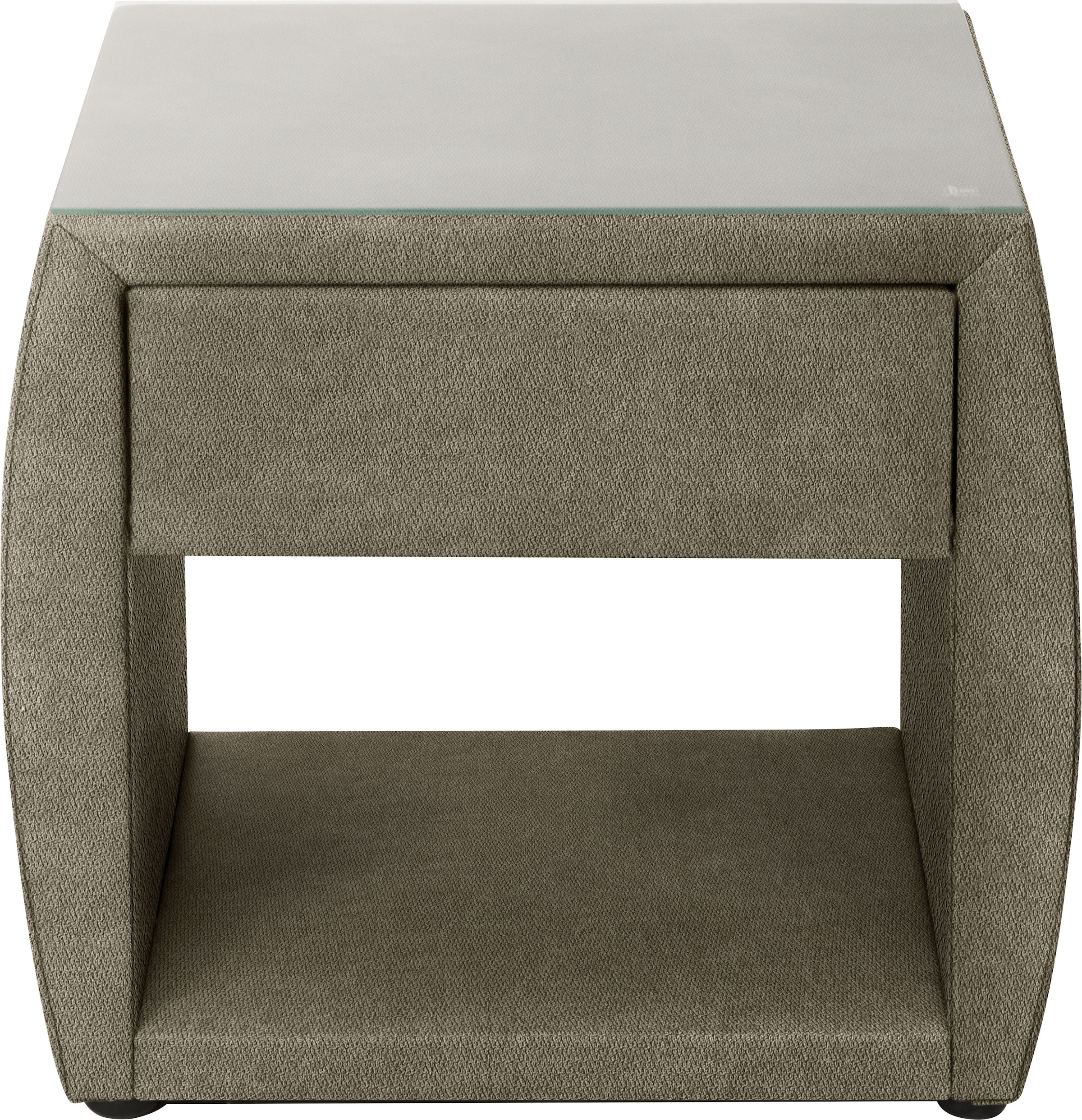 alina Nachttisch »Nadina« mit Glasplatte