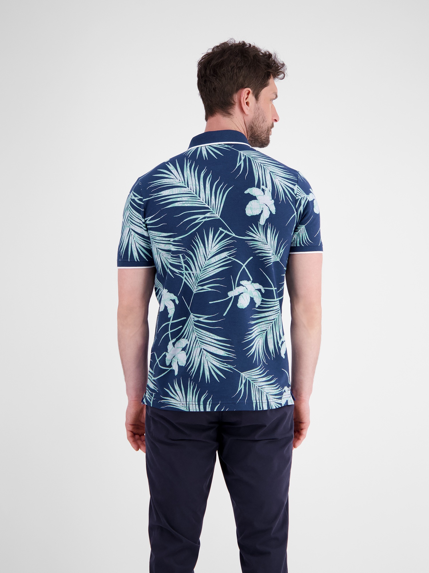LERROS Poloshirt »LERROS Modisches Poloshirt, sommerlich gemustert«