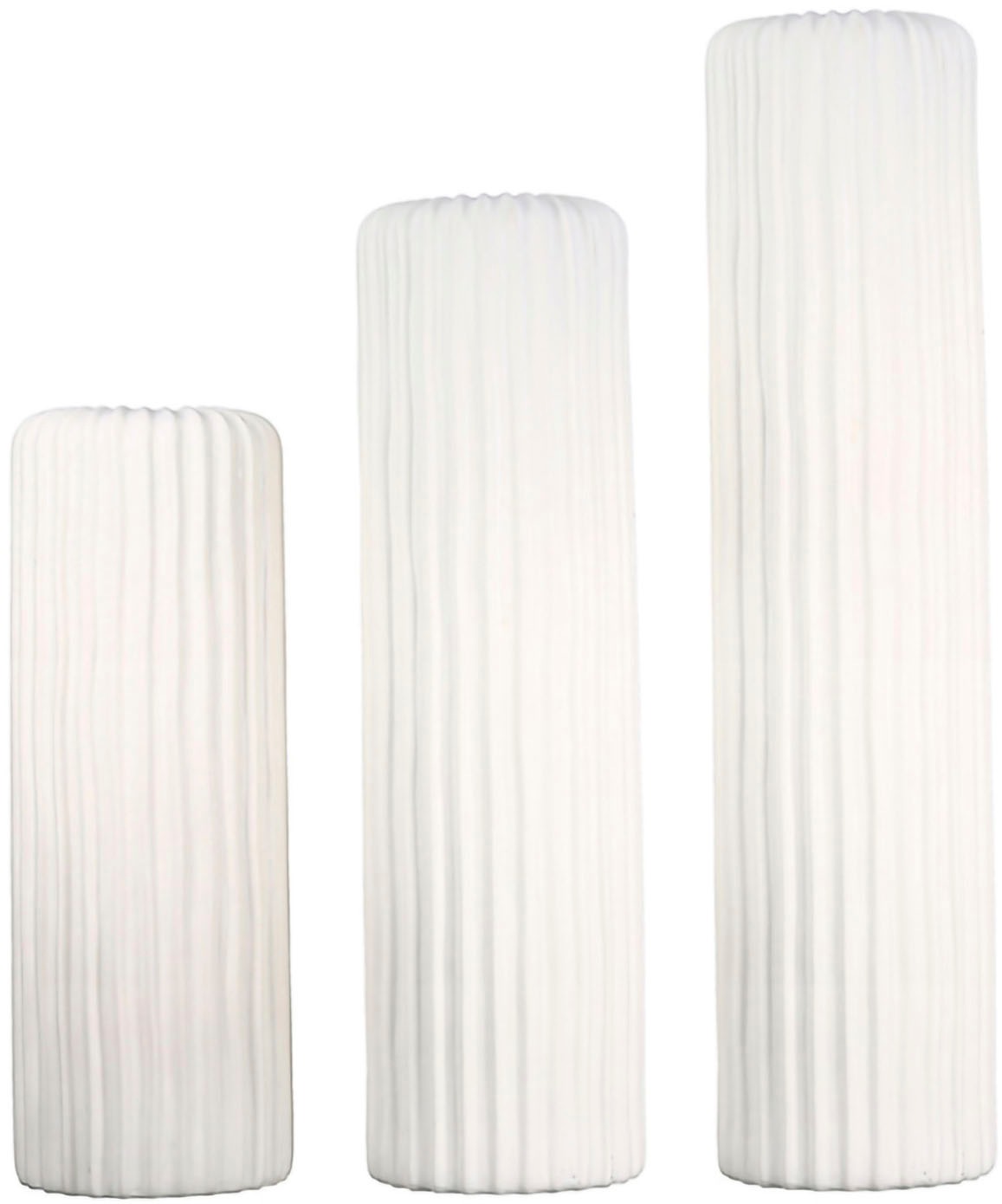 Casablanca by Gilde Bodenvase »Vase Fjord weiß H. 58 cm«, (1 St.) günstig online kaufen