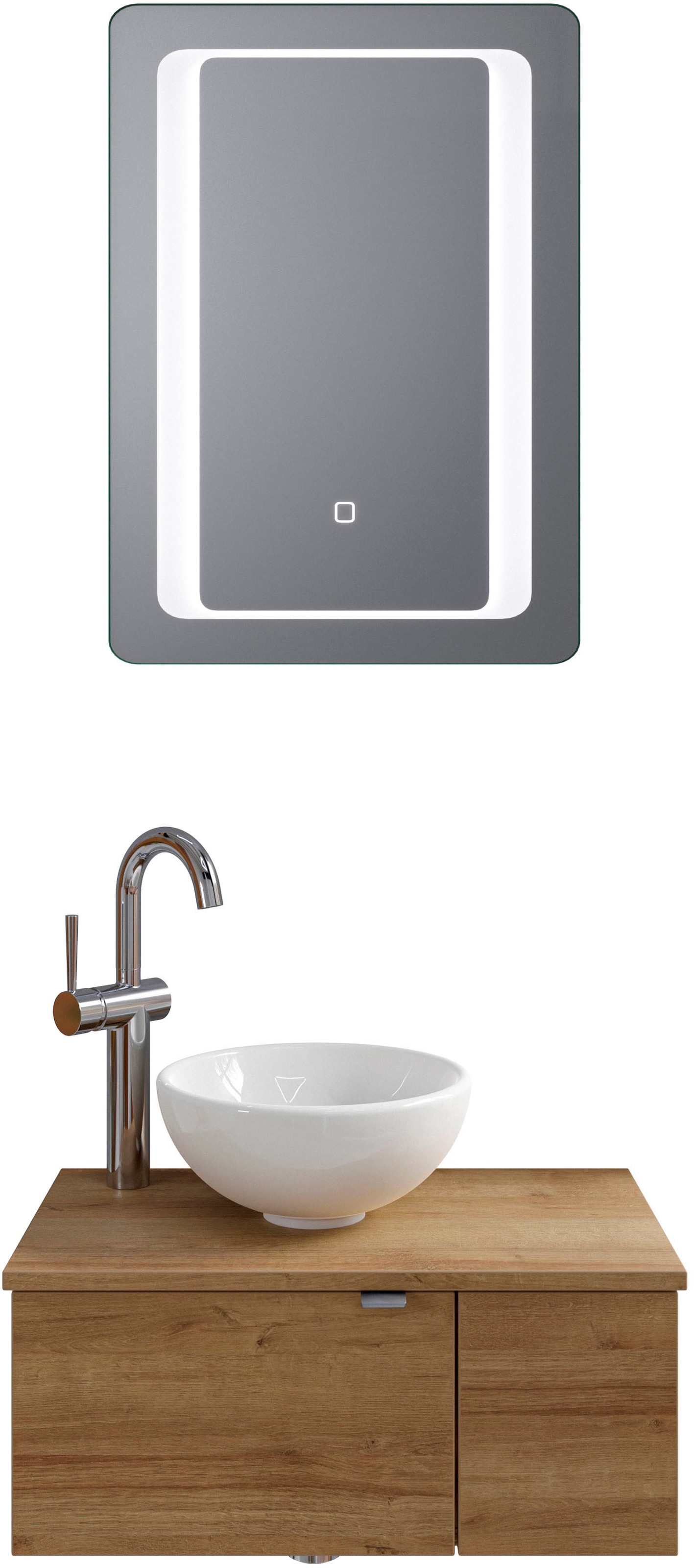Saphir Badmöbel-Set »Serie 6915« 4 Stk. tlg. Gäste-Bad, 61 cm breit, mit LE günstig online kaufen