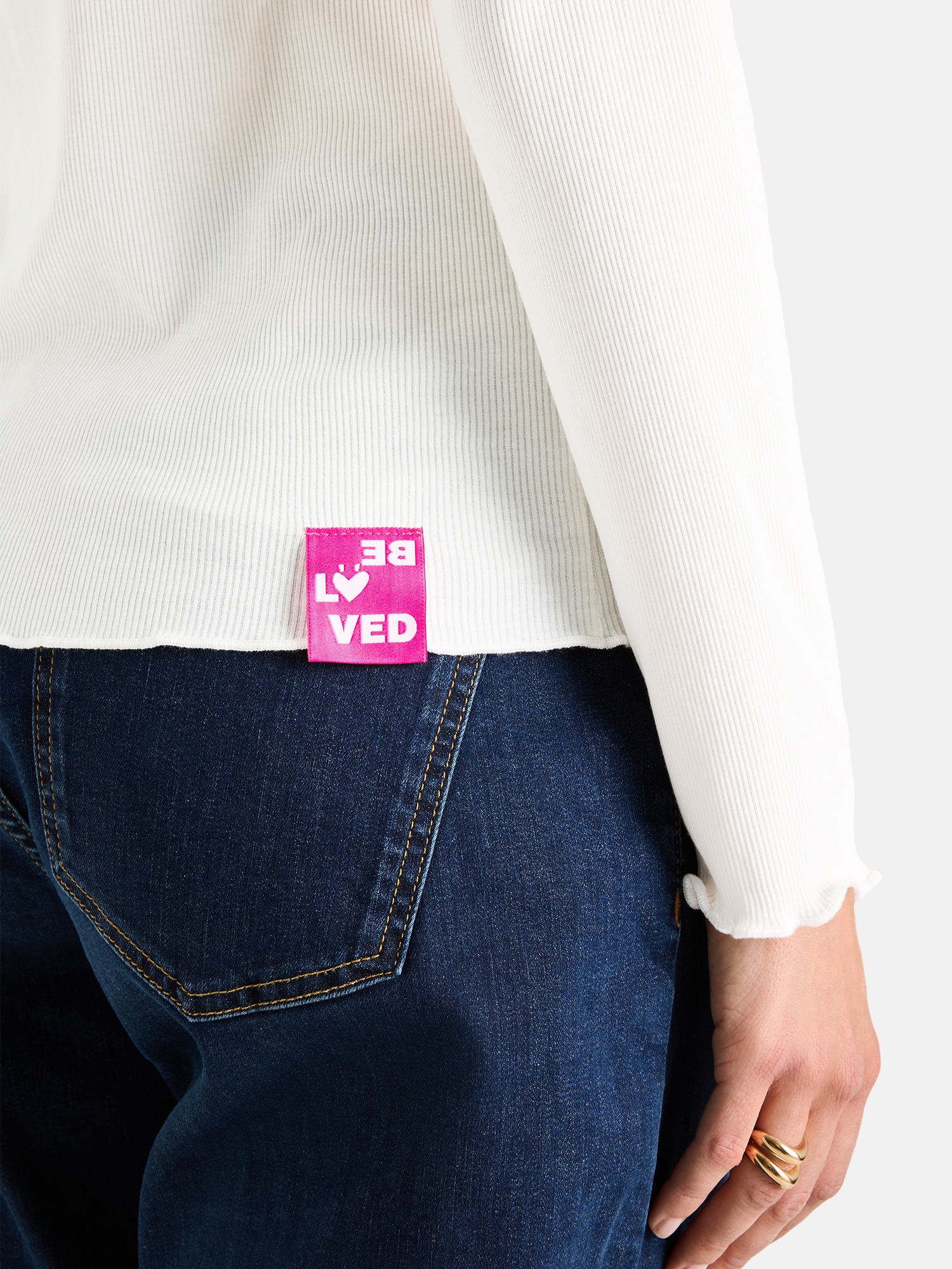 Lieblingsstück Langarmshirt »KyraEP« mit gewellten Saumabschlüssen