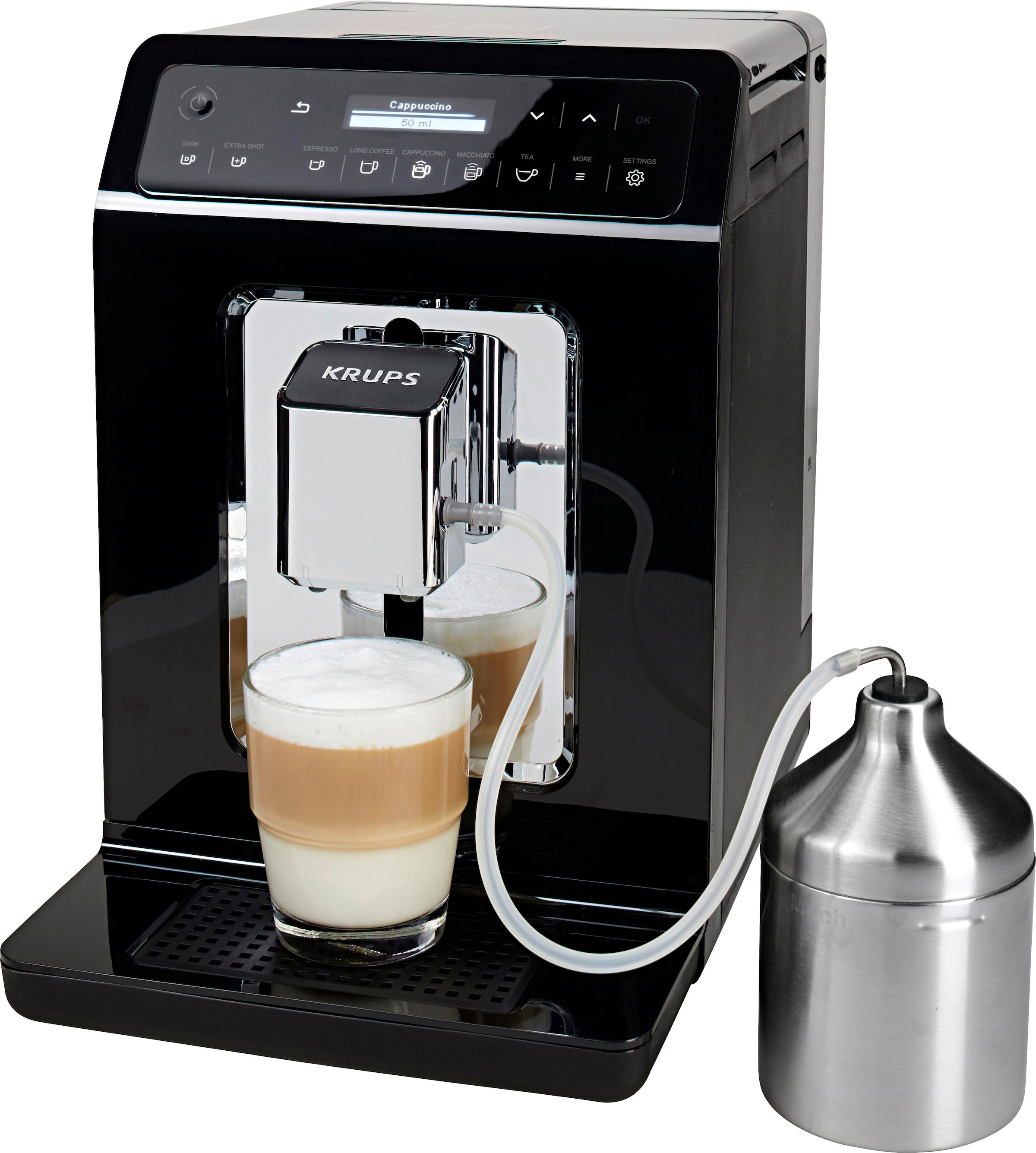 Krups Kaffeevollautomat »EA8918 Evidence«, OLED-Display, 12 Kaffee- und3 Tee-Variationen, 2-Tassen Funktion