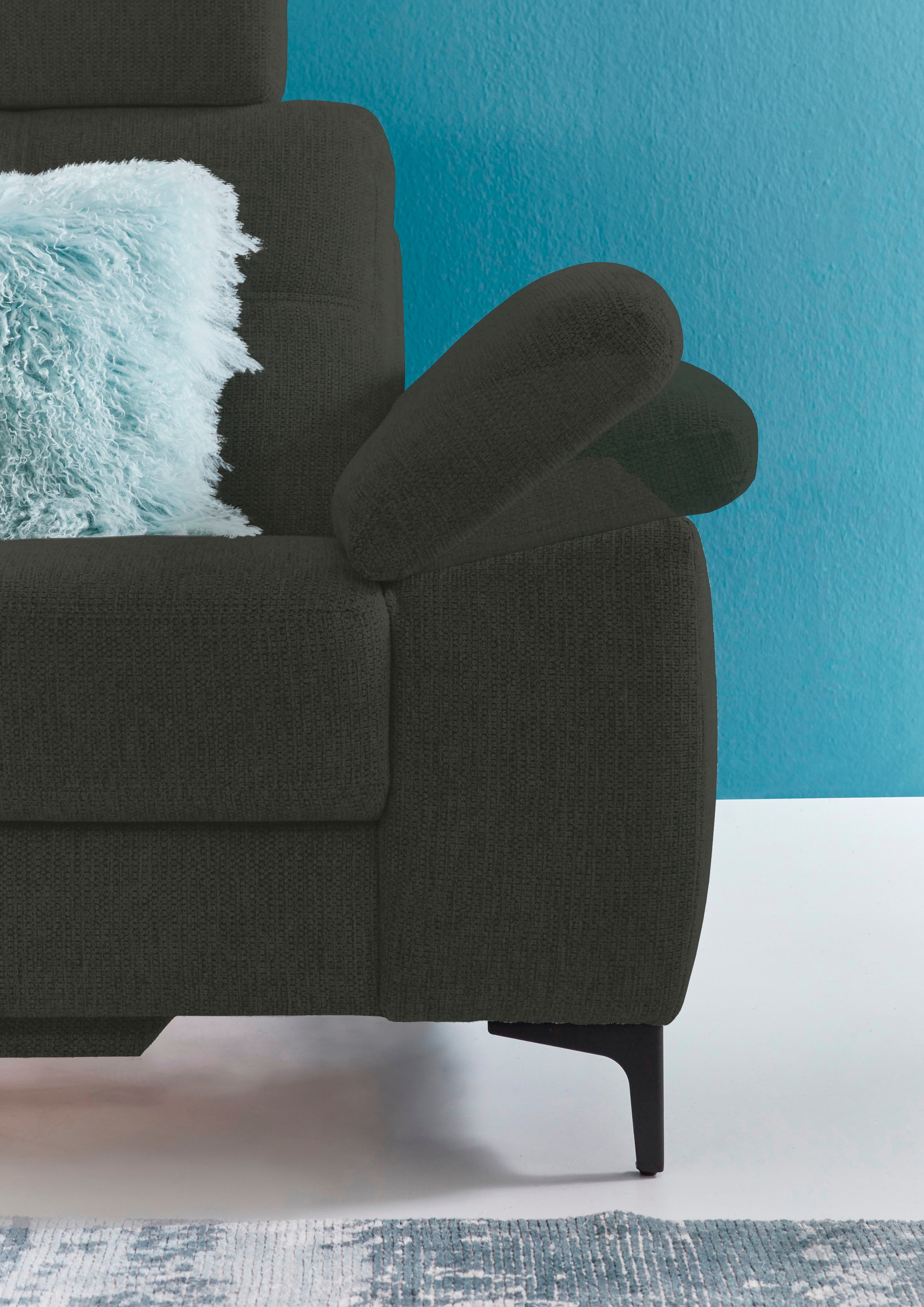 3C Carina Ecksofa »Burnaby bequem und modern, OTTOs Choice, L-Form«, 2 Kopfstützen, optional mit Schlaf- und motorischer Relaxfunktion