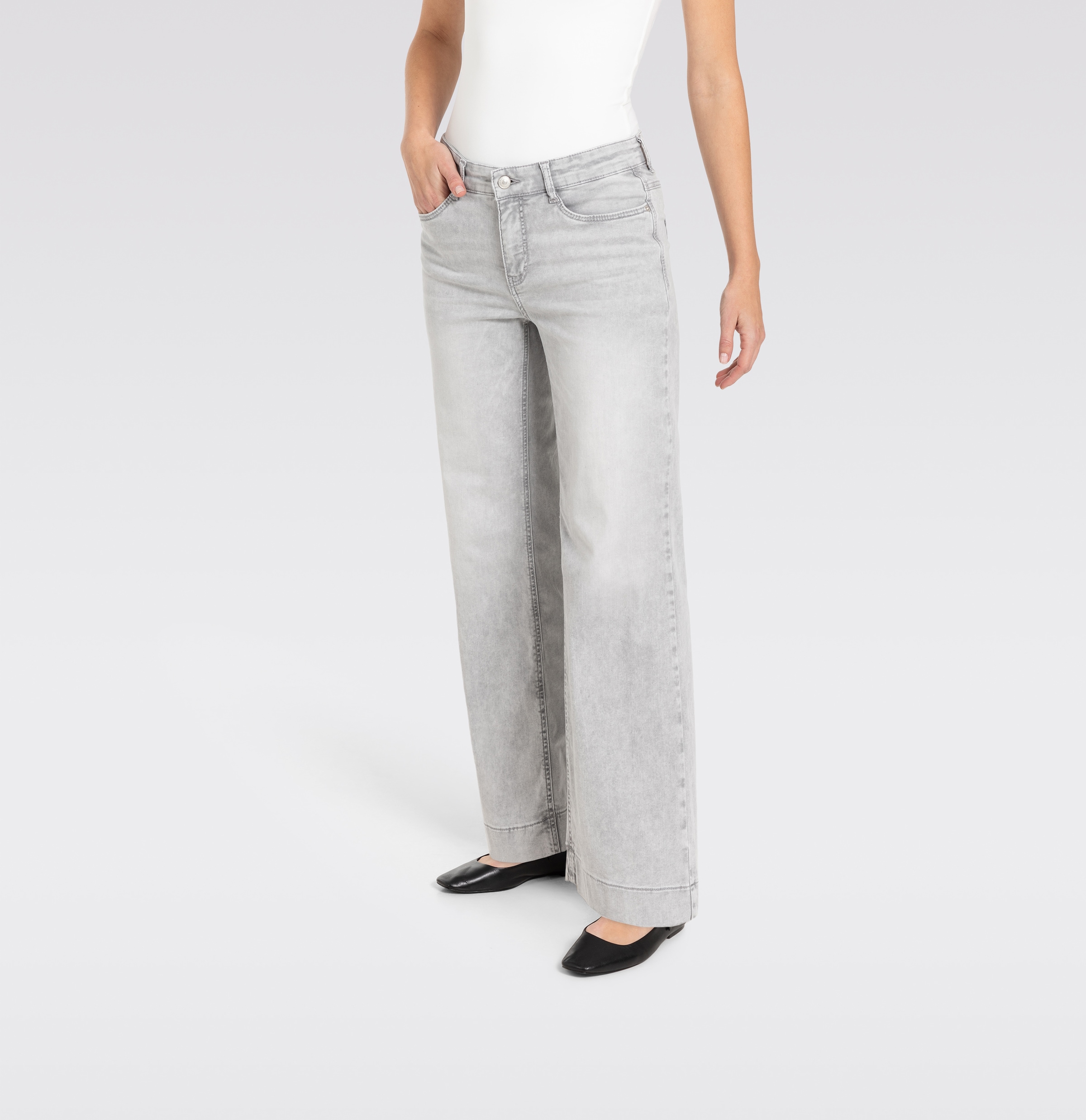 MAC Weite Jeans »DREAM WIDE« mit weitem Bein-Stretch