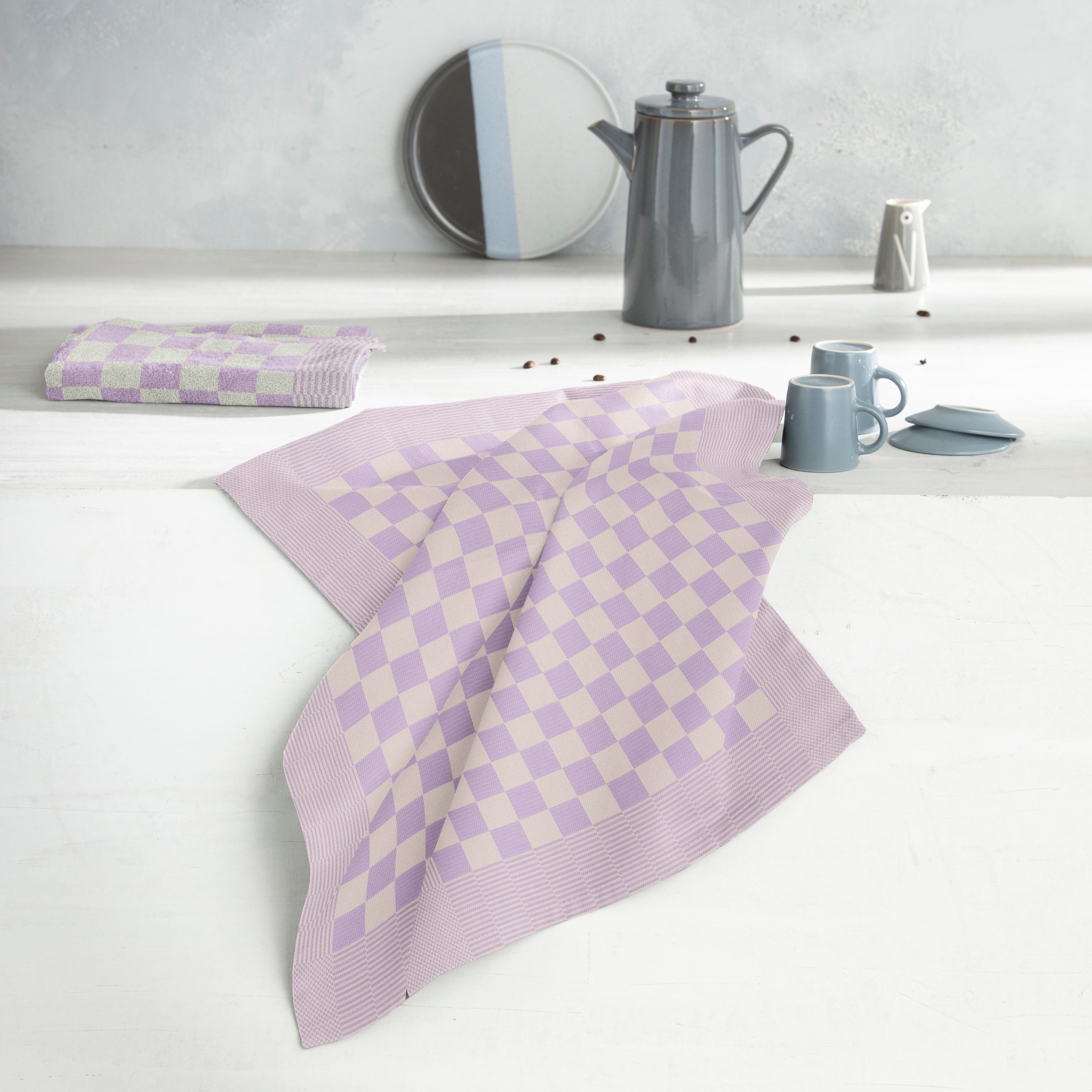 DDDDD Geschirrtuch »Barbeque, 65x65 cm, aus 100% Baumwolle, Jacquard-Gewebe«, (Set, 6 tlg.), optimale Feuchtigkeitsaufnahme und langlebige Qualität