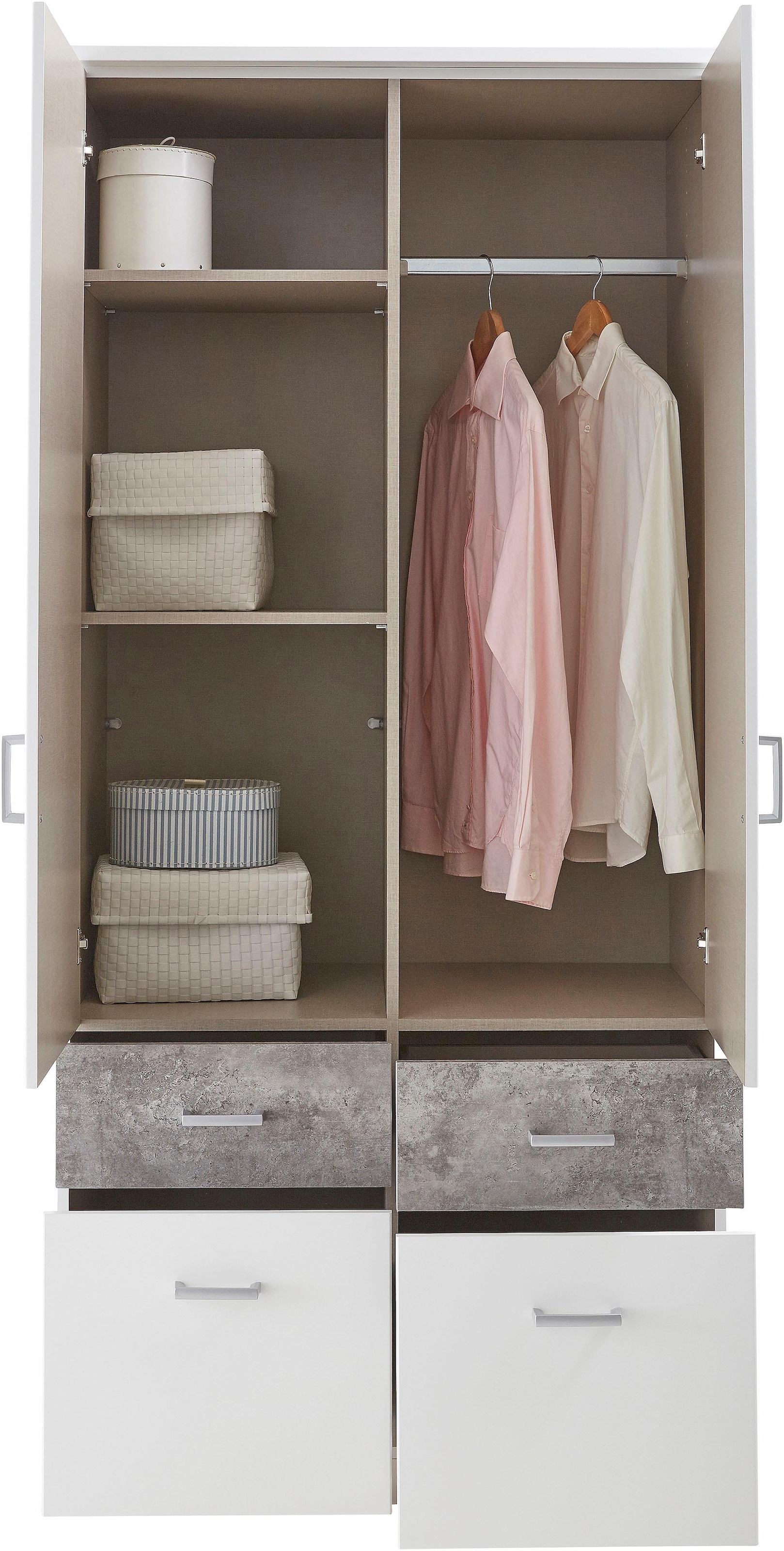 rauch Kleiderschrank »Kleiderschrank Schrank Garderobe deckenhoher Schrank BREMEN«, in vielen Farben und Ausführungen MADE IN GERMANY