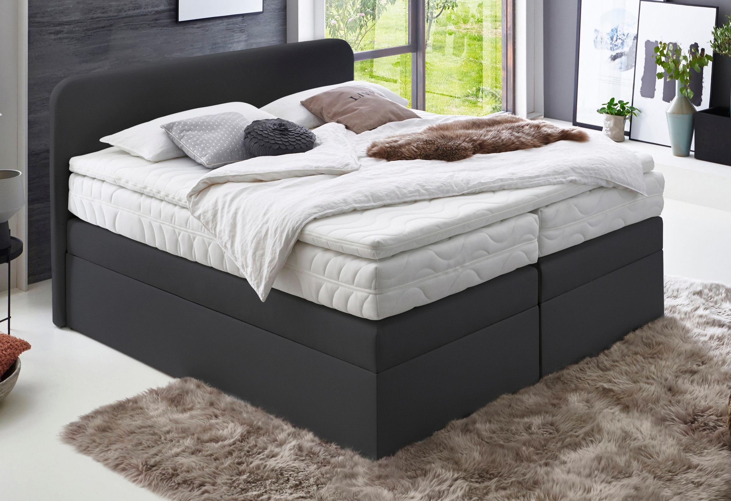 Bild von Westfalia Schlafkomfort Boxspringbett, wahlweise mit Bettkasten und 2 Matratzenqualitäten