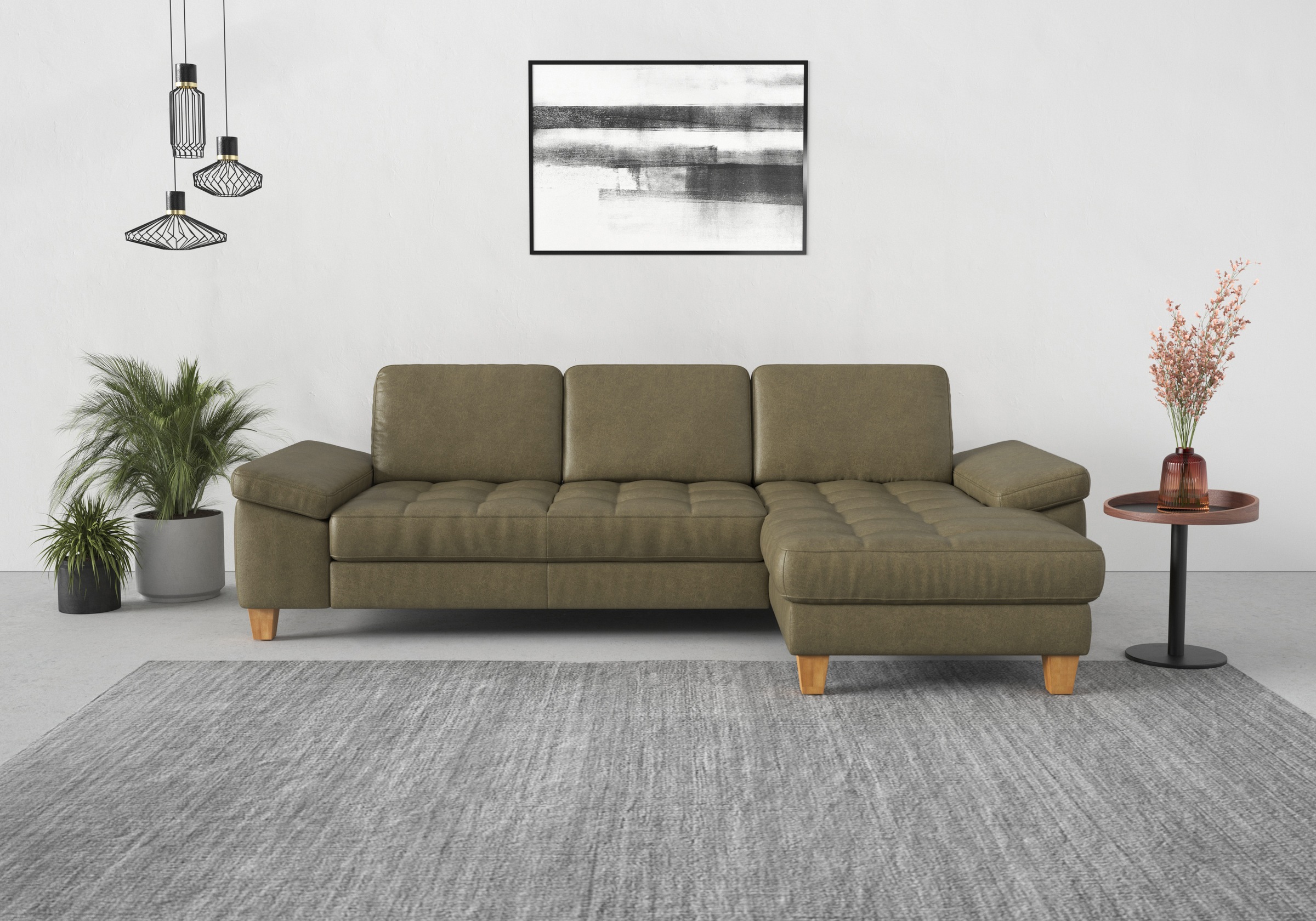 sit&more Ecksofa »Westham L-Form« mit Recamiere, mit oder ohne Bettfunktion günstig online kaufen
