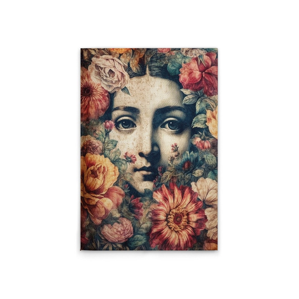 A.S. Création Leinwandbild »Blooming Mona Lisa - Wandbild Bunt Blau Keilrah günstig online kaufen