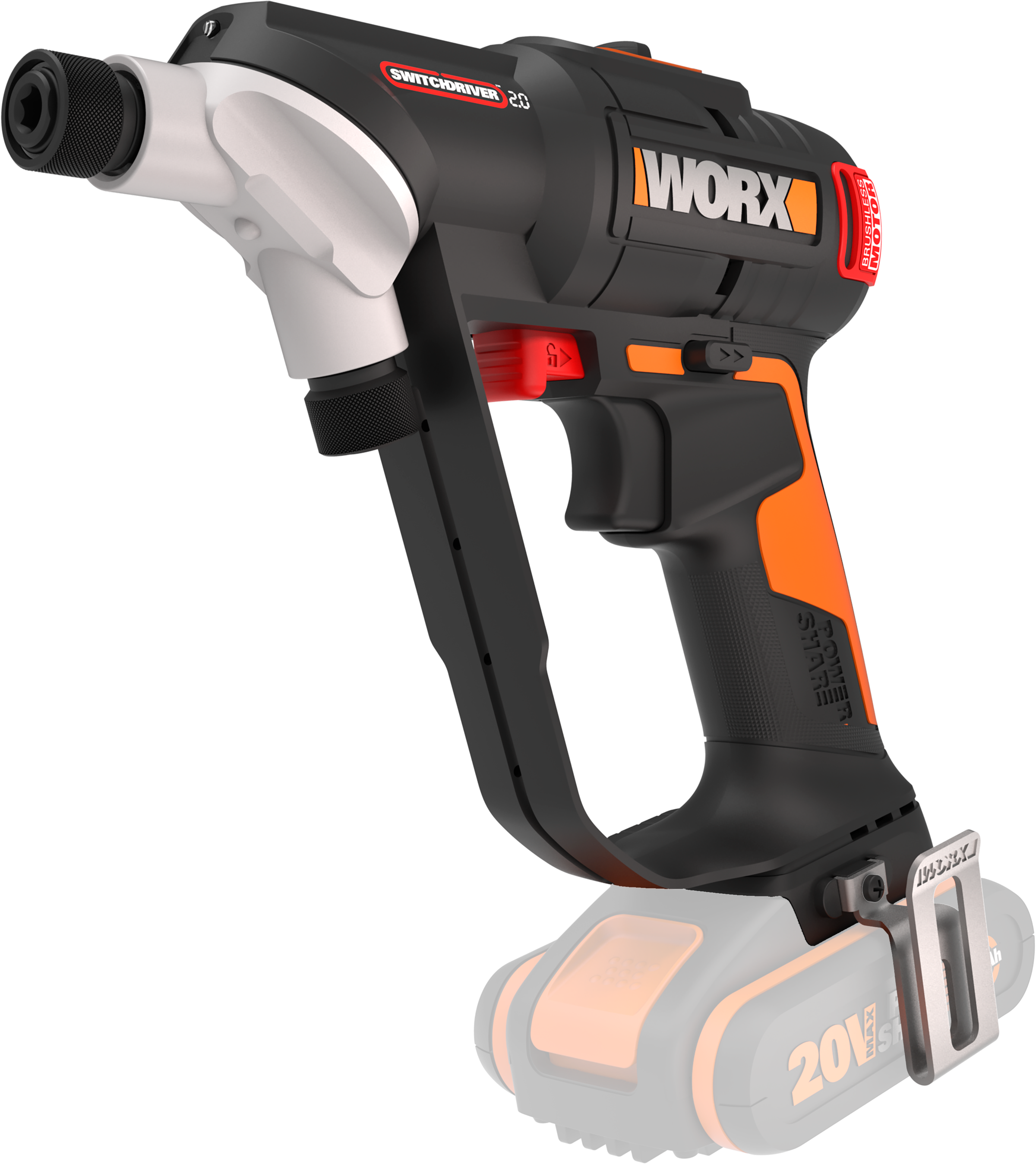 10. Bild von Worx Akku-Bohrschrauber »WX177.9«, bürstenloser Motor, schneller Bit-Wechsel, ohne Akku & Ladegerät