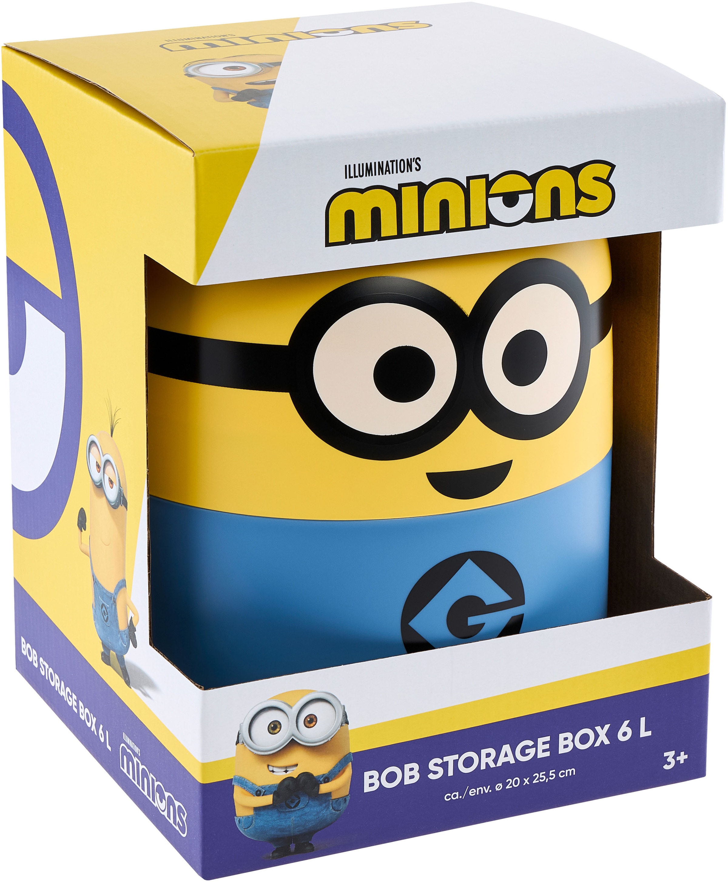 keeeper Aufbewahrungsbox »Bob "minions" Aufbewahrungsdose 6L« keeeper mit Design aus "Ich einfach unverbesserlich"