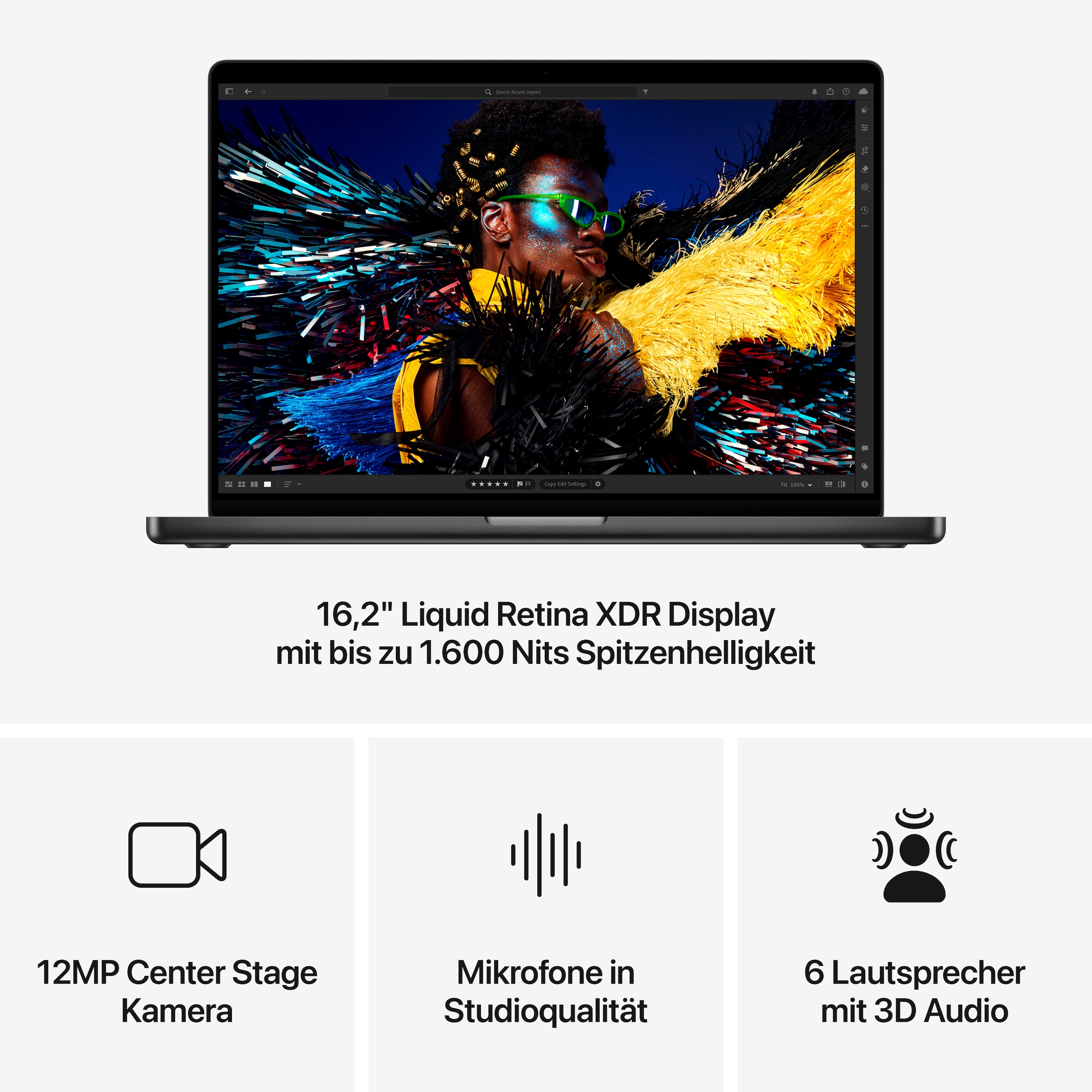 Apple Notebook »MacBook Pro 16'' CTO«, 41,05 cm, / 16,2 Zoll, Apple, M4 Pro, M4 - 20-Core GPU, 1000 GB SSD
