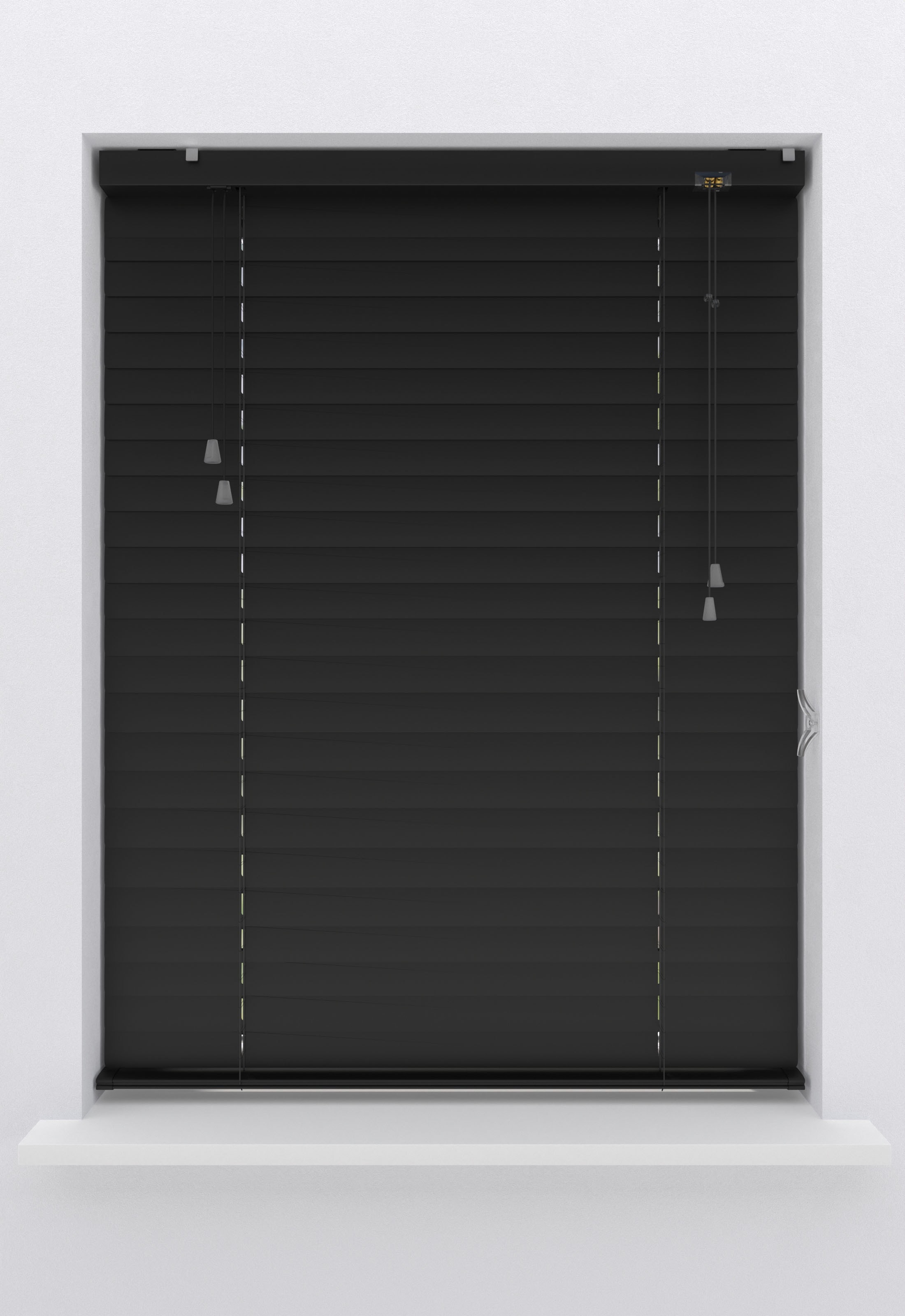 My Home Jalousie "Amalia", schwarz (schwarz, schwarz, schwarz), 180cm, 60cm