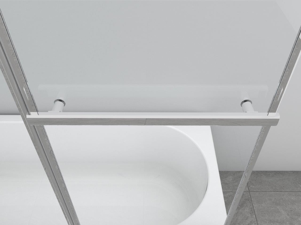 Marwell Badewannenfaltwand »Silver Vital« 3-flügelig