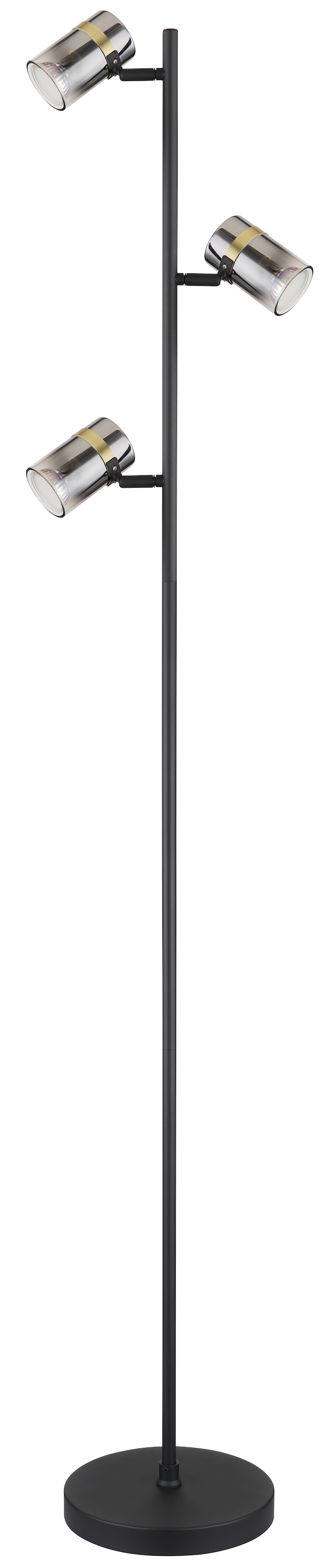 GLOBO LIGHTING Stehlampe »TRABBY«, Leuchtmittel GU10 | ohne Leuchtmittel, Stehleuchte/Wohnzimmer/Schlafzimmer/Flur