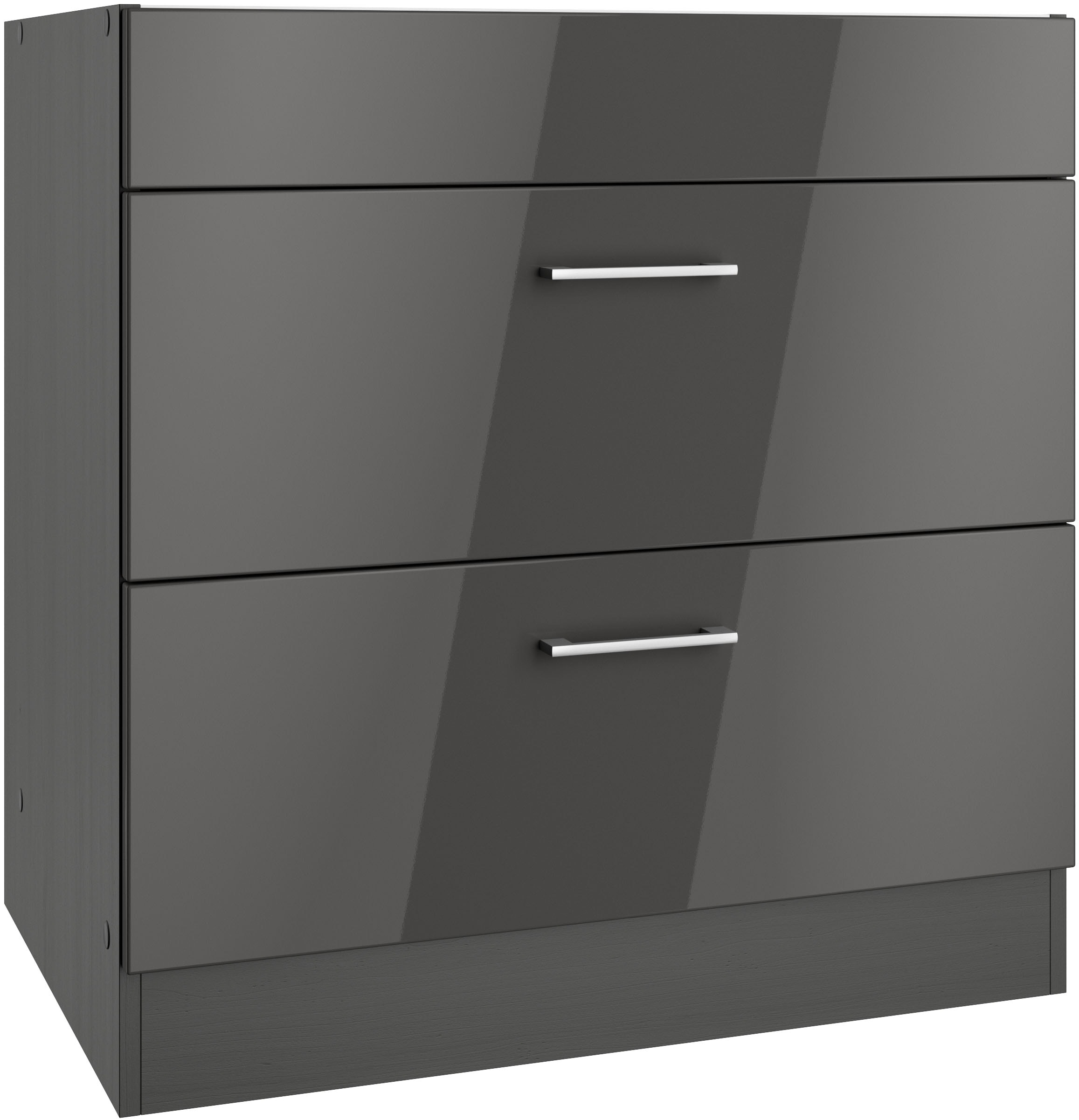 KOCHSTATION Kochfeldumbauschrank »KS-Milan« Kochfeldumbau 80 cm, matte oder günstig online kaufen
