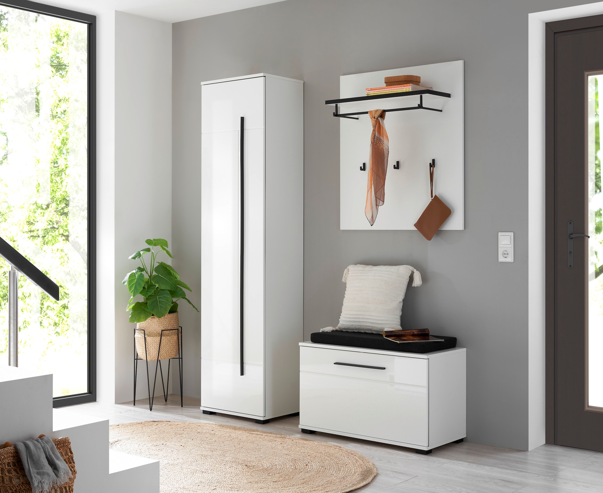 Home affaire Garderobenschrank »Cantara, moderner Schrank, Schuhschrank mit Stauraum« ausreichend Stauraum, vielseitig einsetzbar, 50 cm breit