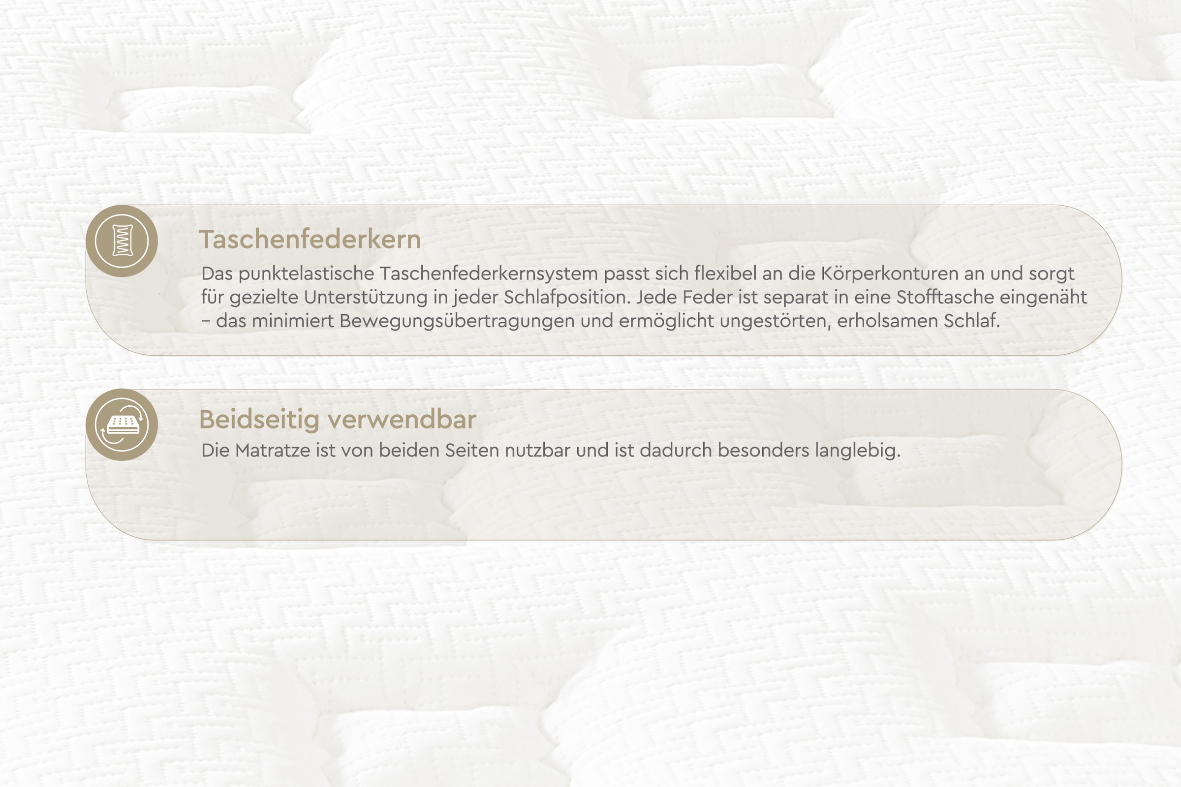 Yatas Bedding Taschenfederkernmatratze »Majestät Premium«, 30 cm hoch, 416 Federn, (1 St.), Matratze in 90x200 cm, 140x200 cm und weiteren Größen