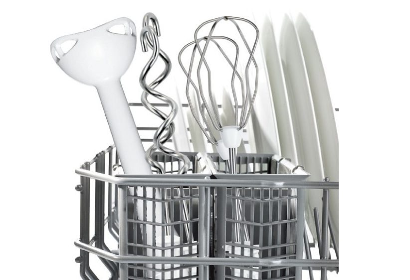 BOSCH Handmixer »ErgoMixx MFQ36440, Edelst. Rührbesen/Knethaken, 5 Stufen, Mixfuß, weiß«, 450 W, Mixbecher, ergonom. Soft-Touch-Griff, Made in Europe