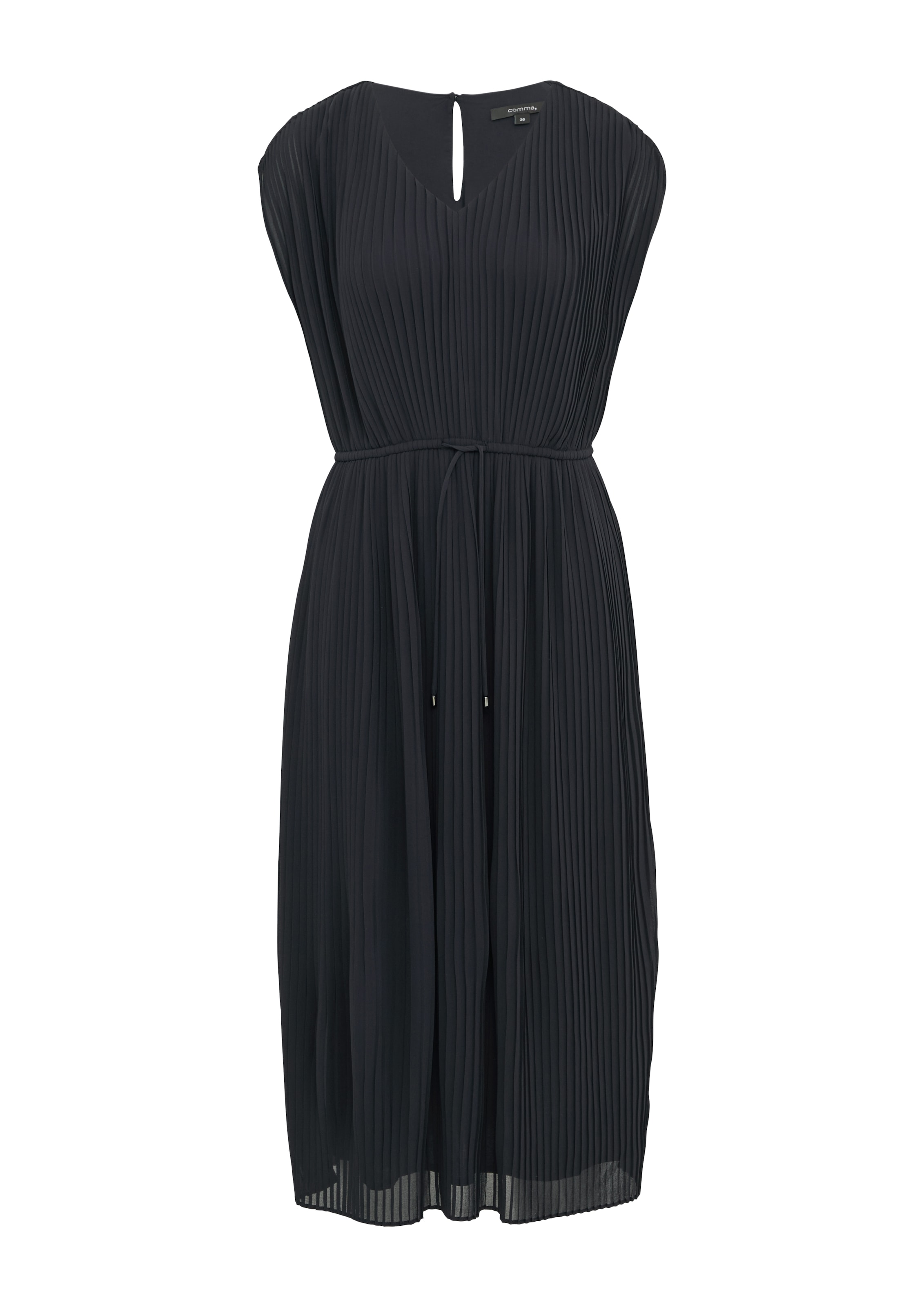 Comma Midikleid, ohne Ärmel und mit Kordel