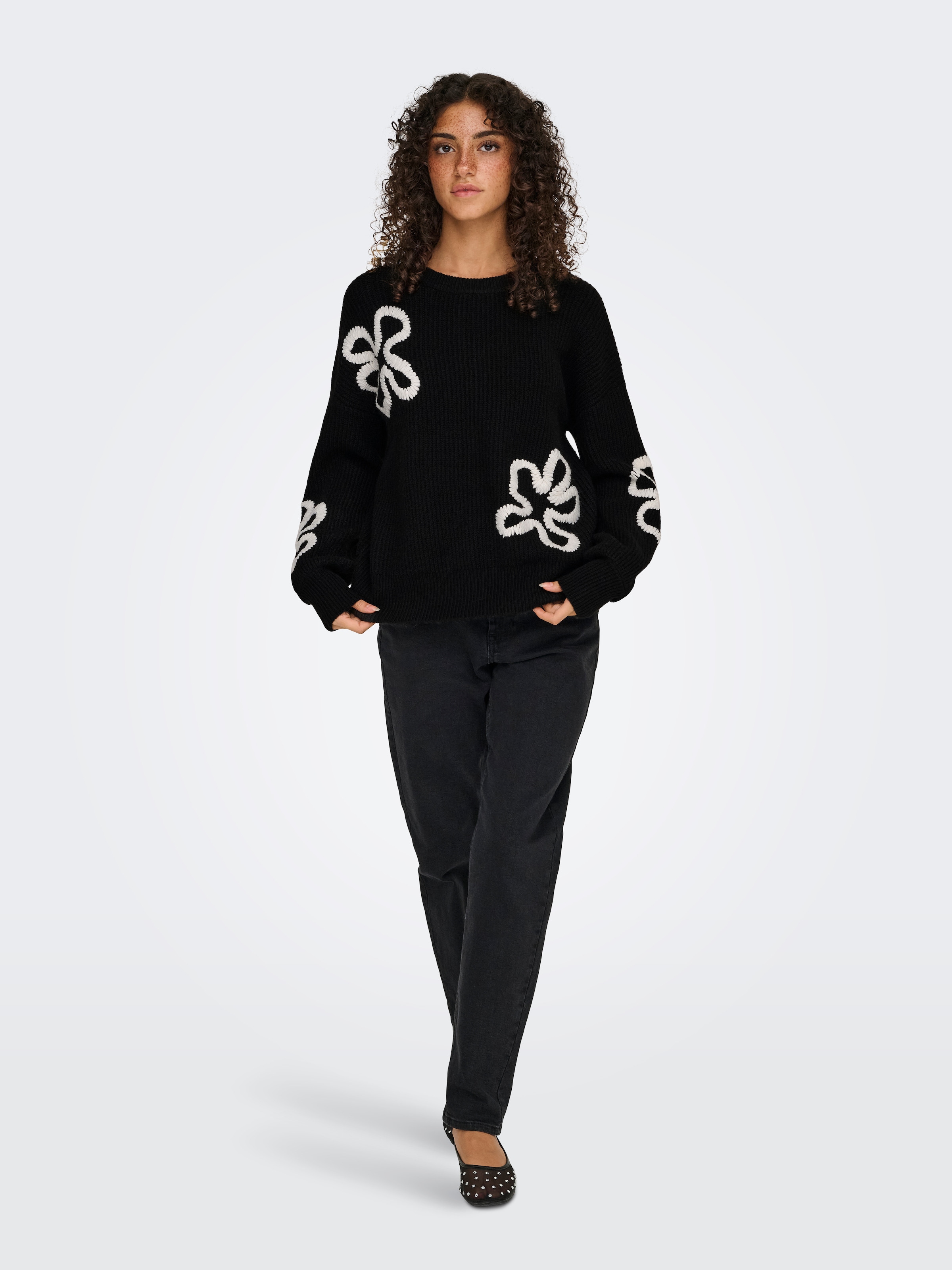 ONLY Strickpullover »ONLDAISY LS STITCH O-NECK KNT«