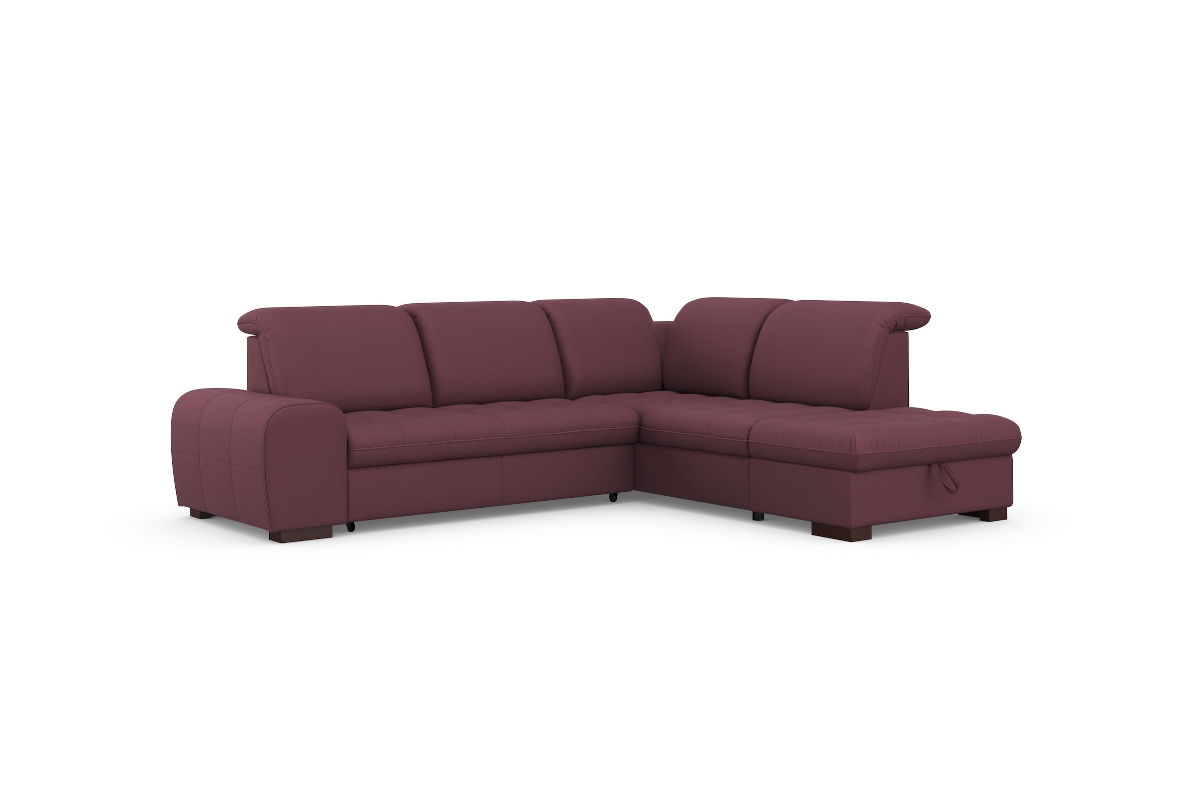 sit&more Ecksofa »Luxor L-Form«, wahlweise mit Bettfunktion, Stauraum und Kopfteilverstellung