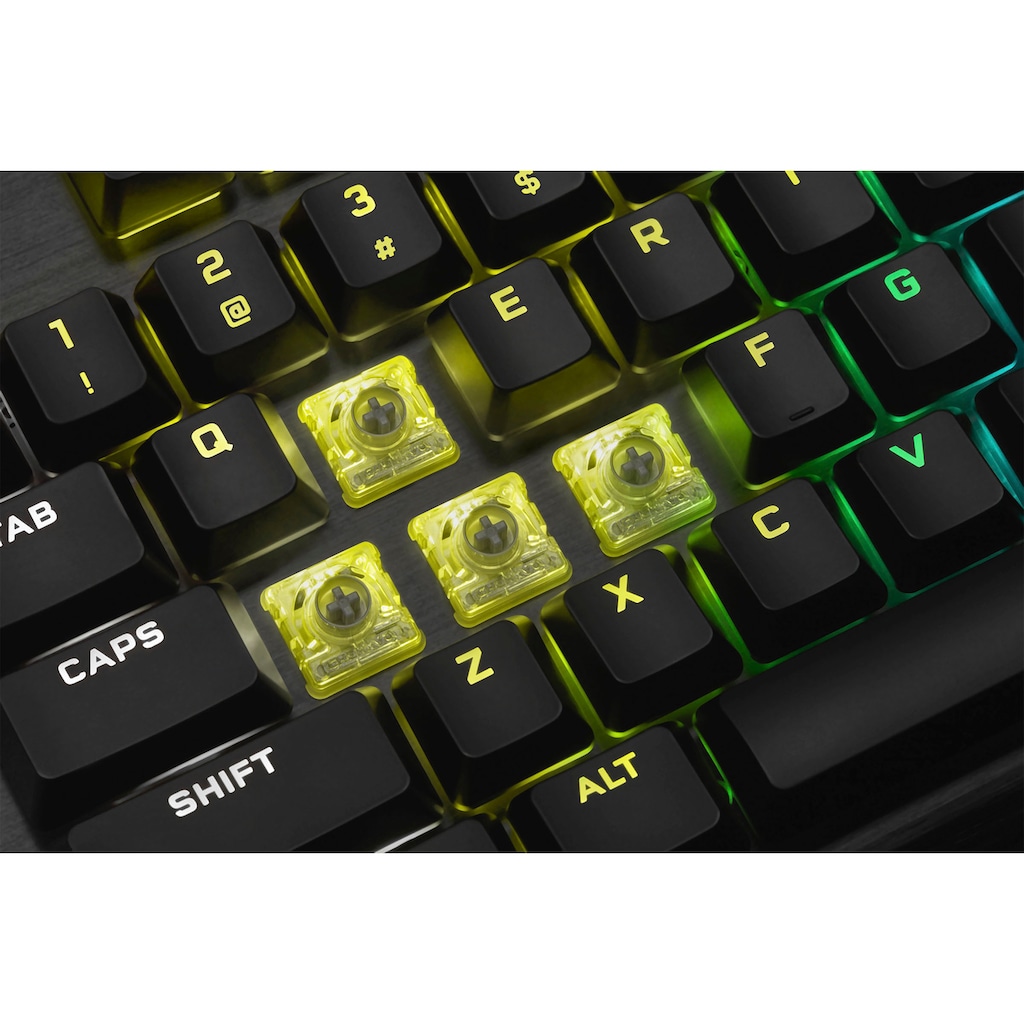 Corsair Gaming-Tastatur »K60 RGB PRO Low Profile«, (Ziffernblock-ausklappbare Füße)