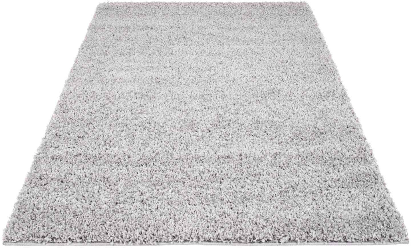 Carpet City Hochflor-Teppich »Shaggi uni 500«, rechteckig, 30 mm Höhe, Läufer, Shaggy, Uni, Langflor, weich, Wohnzimmer, Schlafzimmer, Kinder