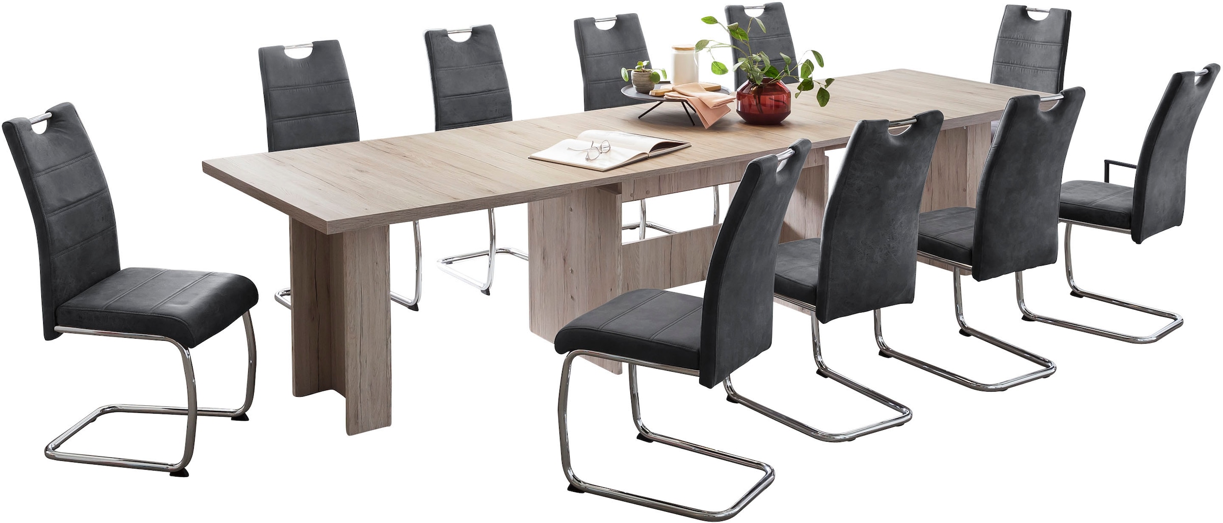 HELA Essgruppe »Lia, 11tlg. Sitzgruppe, Extra viel Platz« Set, 11tlg.-Set, günstig online kaufen