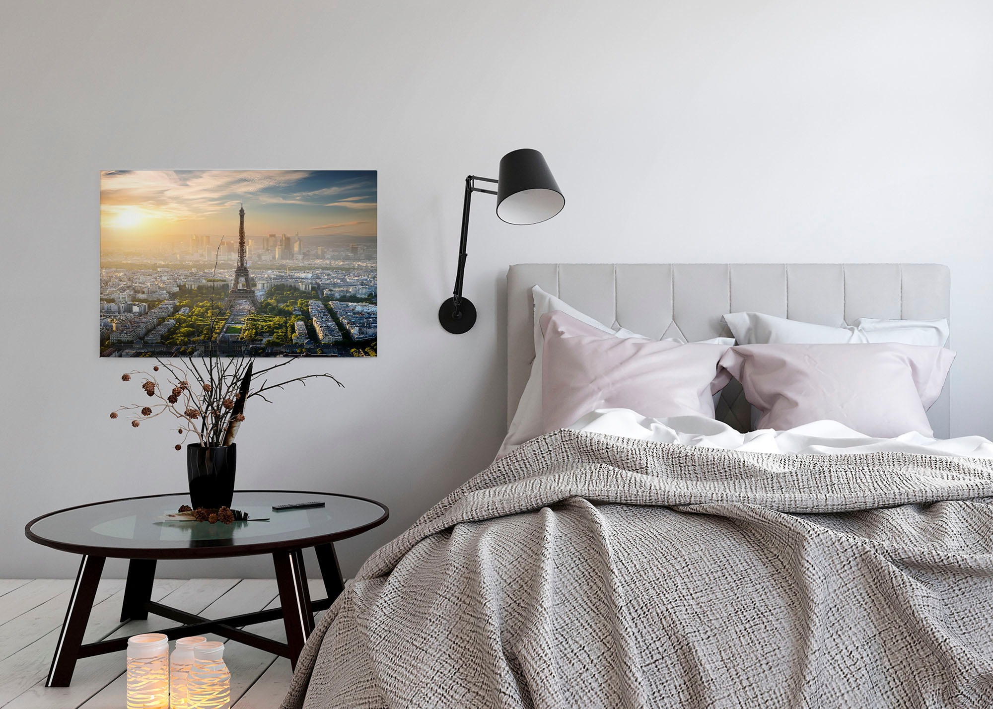 A.S. Création Leinwandbild »Eiffel Tower«, Kunst-Paris-Kinder, (1 St.), Paris Keilrahmen Bild Eiffelturm Leinwand-Bild Wohnzimmer modern Wand