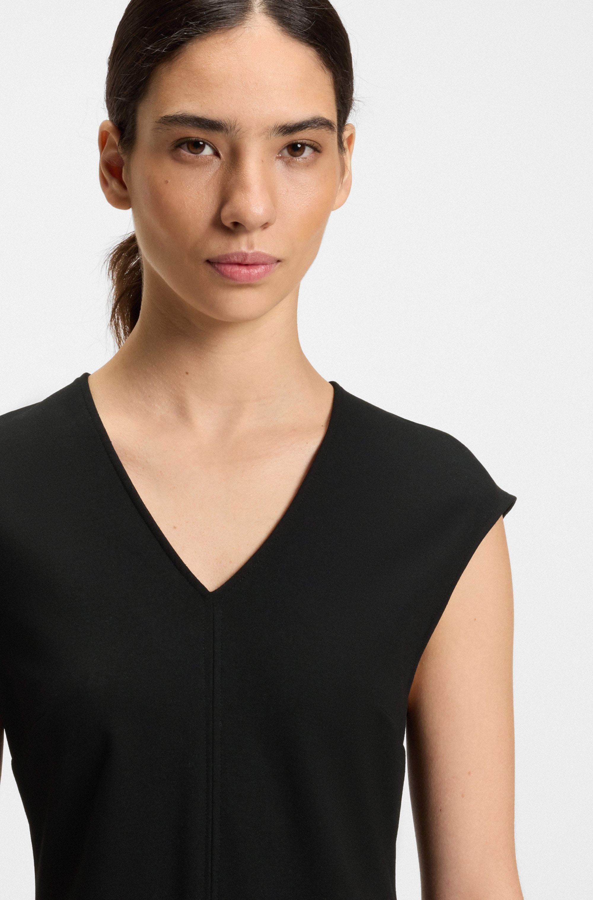 BOSS ORANGE A-Linien-Kleid »Duttina Premium Damenmode«, in Punto Milano Qualität