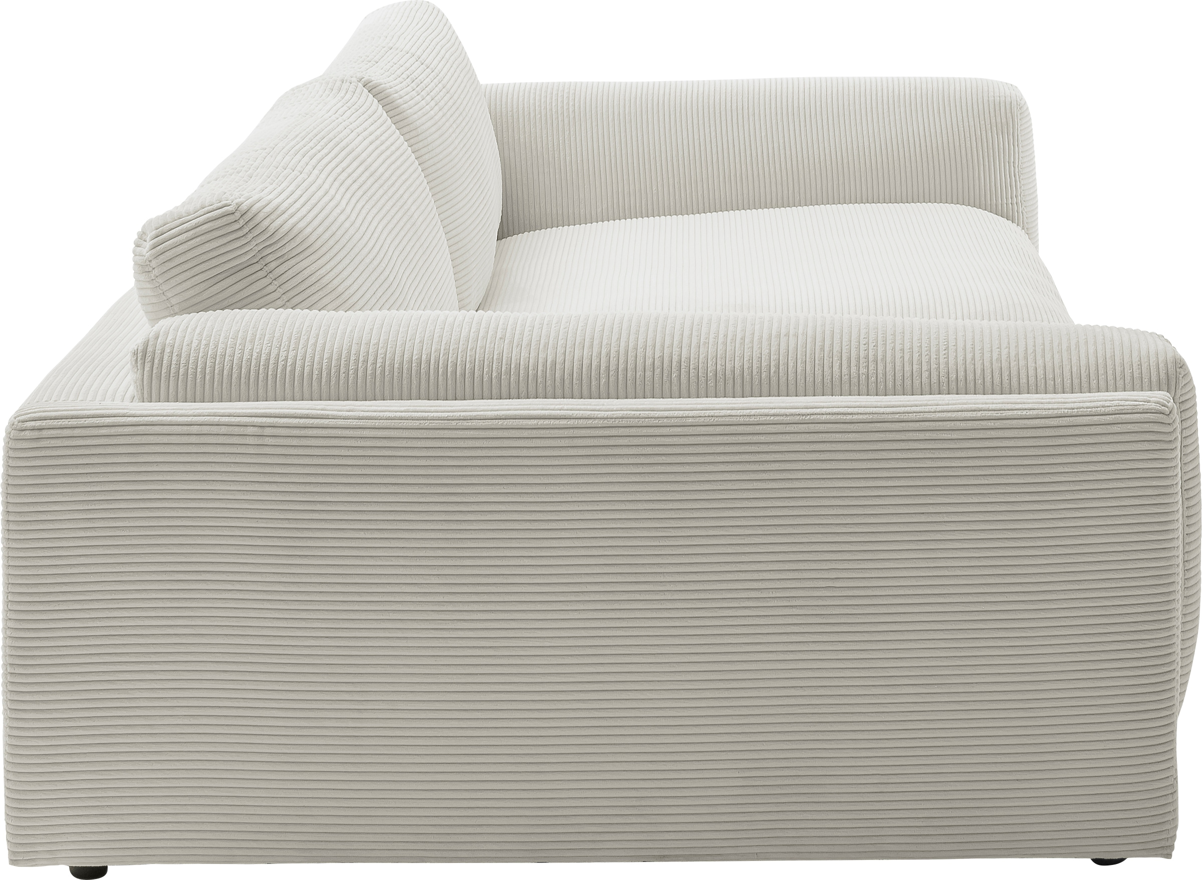 3C Candy Big-Sofa »Karalis mit extra großer Sitztiefe, elegantes Mega Sofa zum Relaxen,«, auch in Cord- oder Leder-Bezug, lose Kissen, loungige Bequemlichkeit