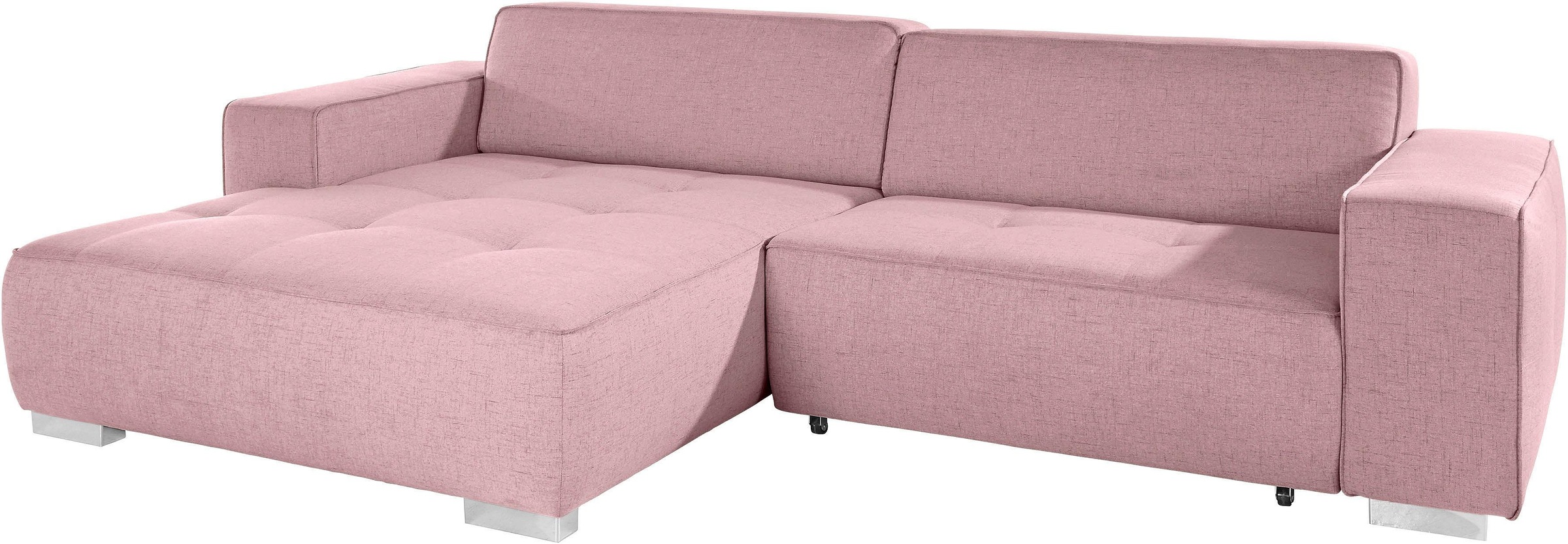 INOSIGN Ecksofa »Sapporo L-Form« wahlweise Bettfunktion oder Sitztiefenvers günstig online kaufen