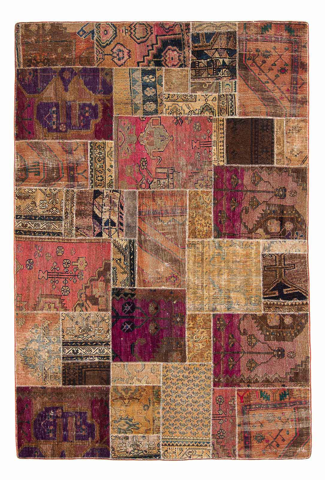 morgenland Wollteppich »Patchwork Patchwork 234 x 164 cm«, rechteckig, 8 mm günstig online kaufen