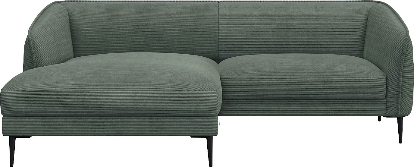 FLEXLUX Ecksofa »Belle Designsofa, bequem durch Kaltschaum im Sitz«, Skandi günstig online kaufen