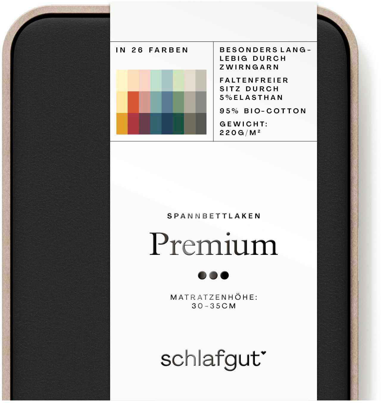 Schlafgut Spannbettlaken »Premium«, Zero Waste Verpackung, PREMIUM Qualität