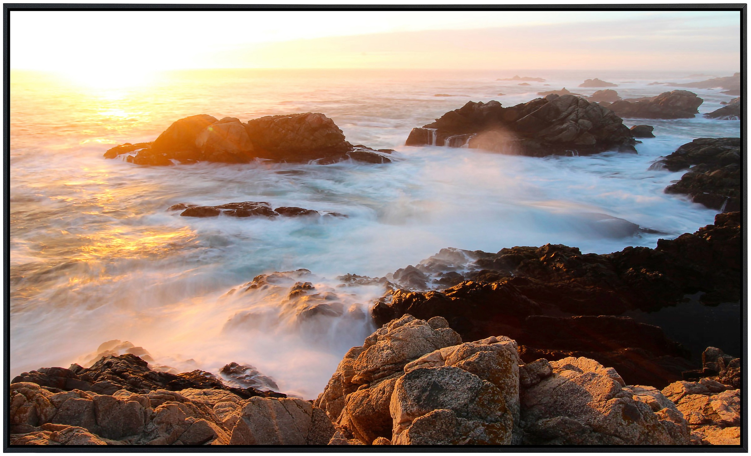 Papermoon Infrarotheizung »Sonnenuntergang an der Küste von Big Sur«, sehr günstig online kaufen