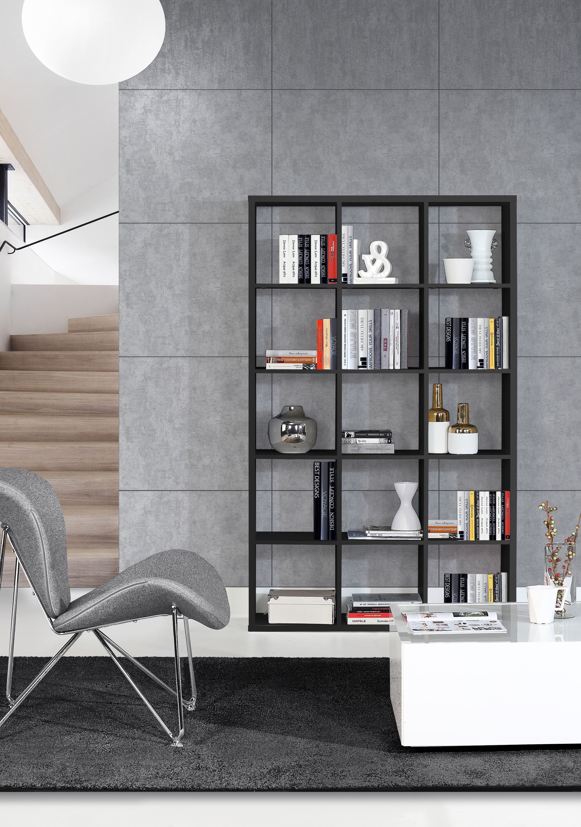 FORTE Standregal »Mauro, Raumteiler, sorgt für Stil und Ordnung« B/H/T ca: günstig online kaufen