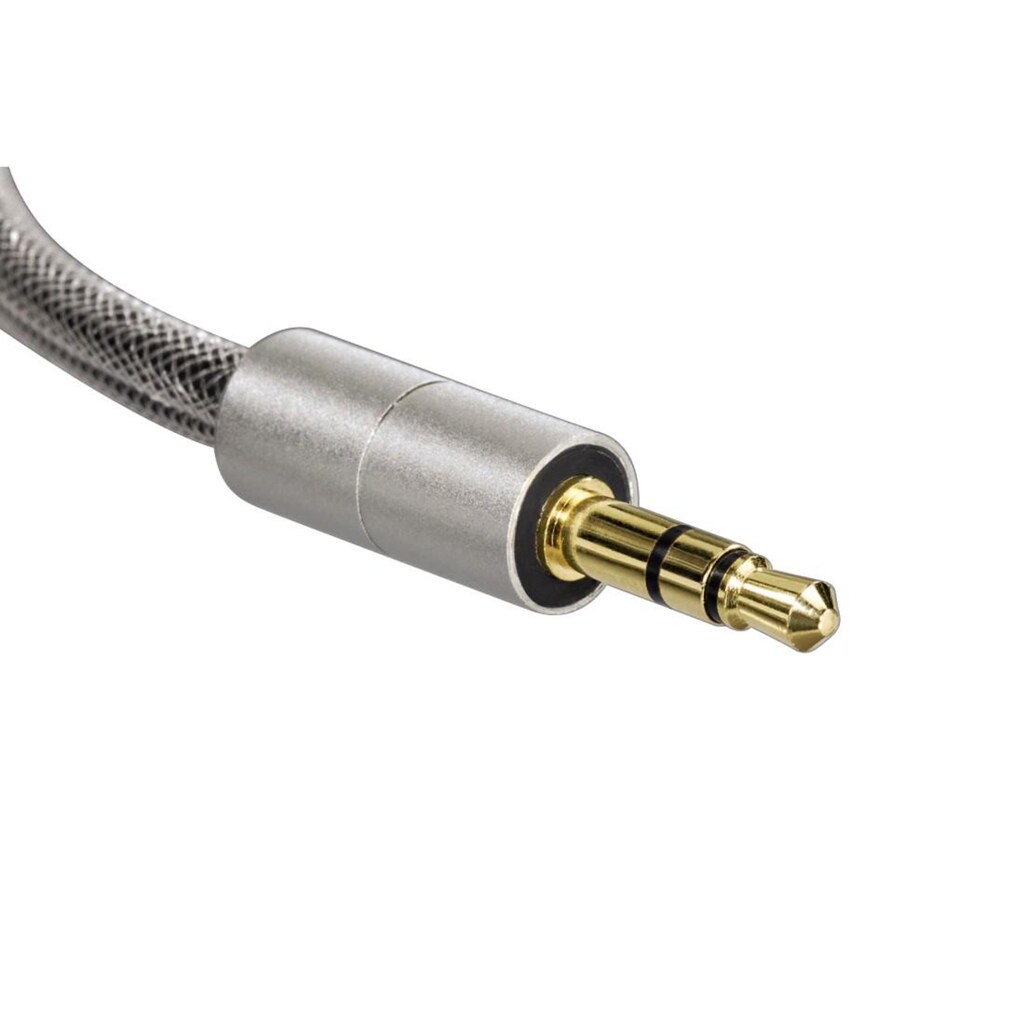 Hama Audio-Kabel »Klinkenstecker Klinkenkabel Kopfhörer Adapter (15 cm) 3,5 mm«, 3,5-mm-Klinke, 3,5-mm-Klinke, 10 cm