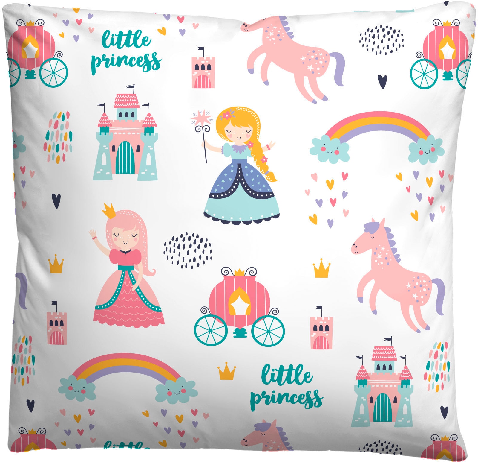 Biberna Bettwäsche »kleine Prinzessin«, wohlig warm + weich, pflegeleicht, aus 100% Baumwolle, Reißverschluss