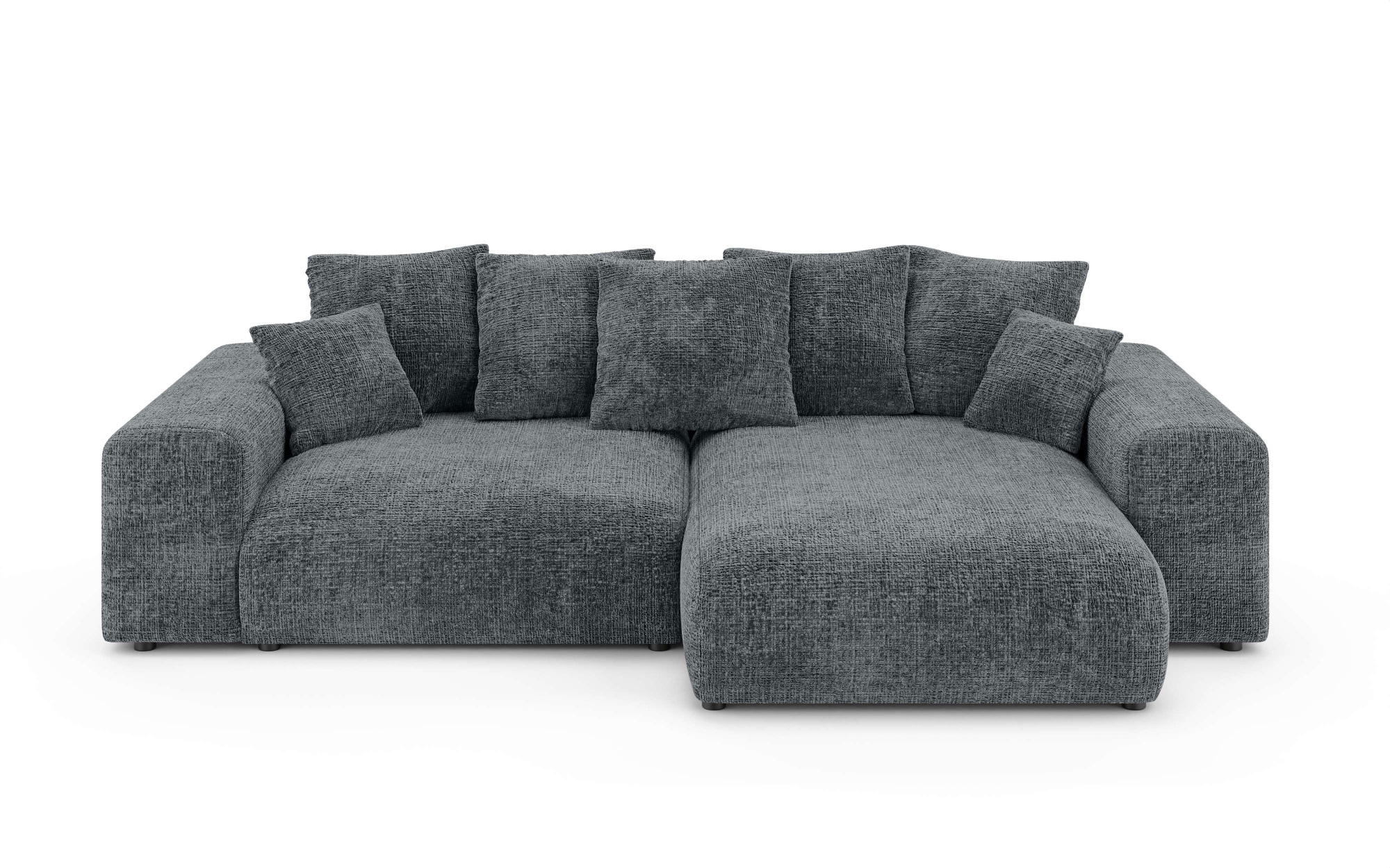 Home affaire Ecksofa »LAKESIDE mit Bettfunktion und Bettkasten, B/T/H 257/166/84 cm«, L-Form, Recamiere beidseitig montierbar, mit Wellenunterfederung