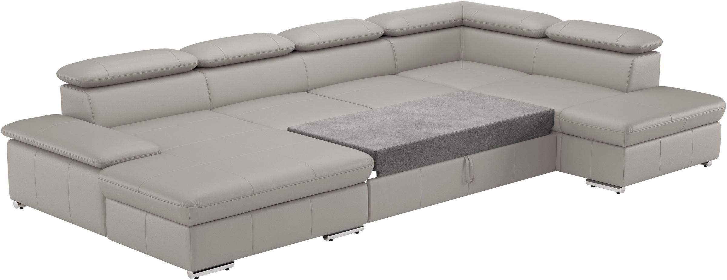 sit&more Wohnlandschaft »Valantine U-Form«, inkl. Kopf- und Armteilverstellung, wahlweise mit Bettfunktion