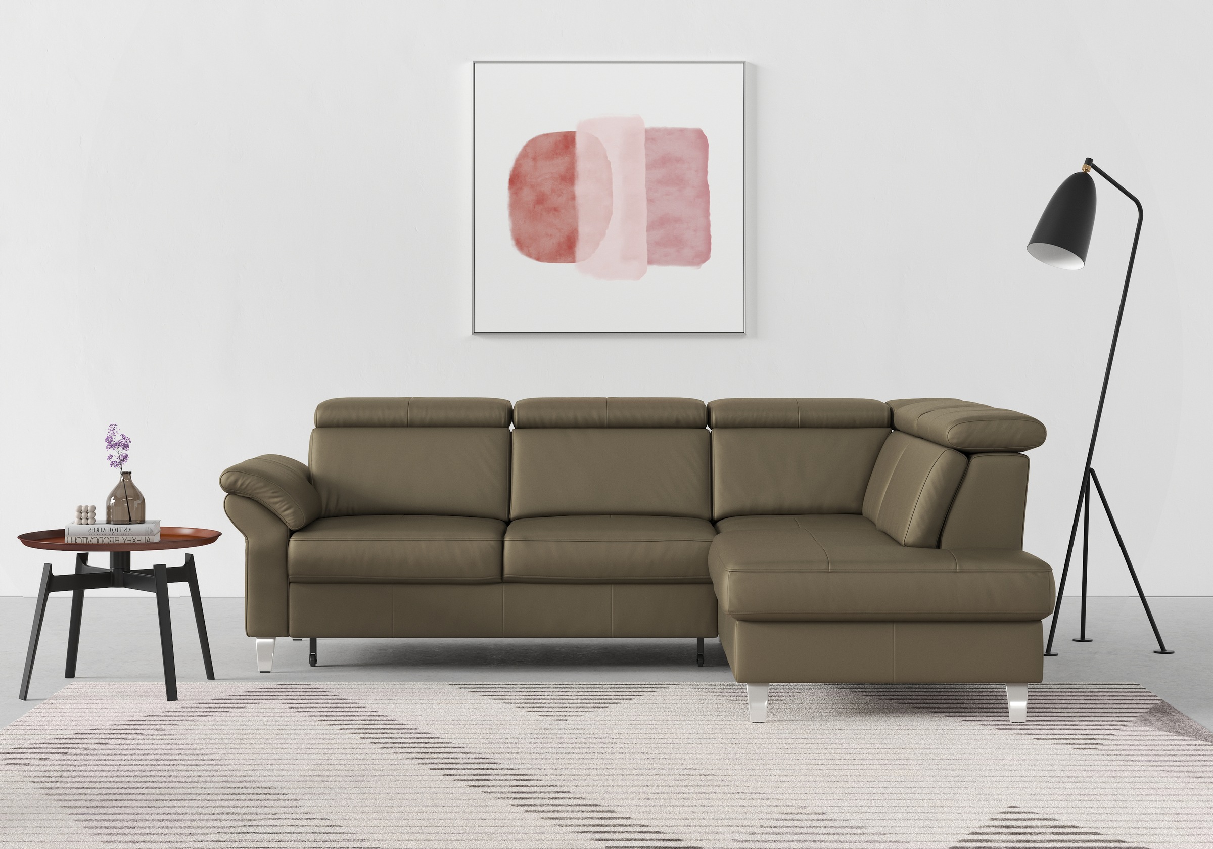 sit&more Ecksofa, inklusive Kopfteilverstellung, wahlweise mit Bettfunktion und Bettkasten