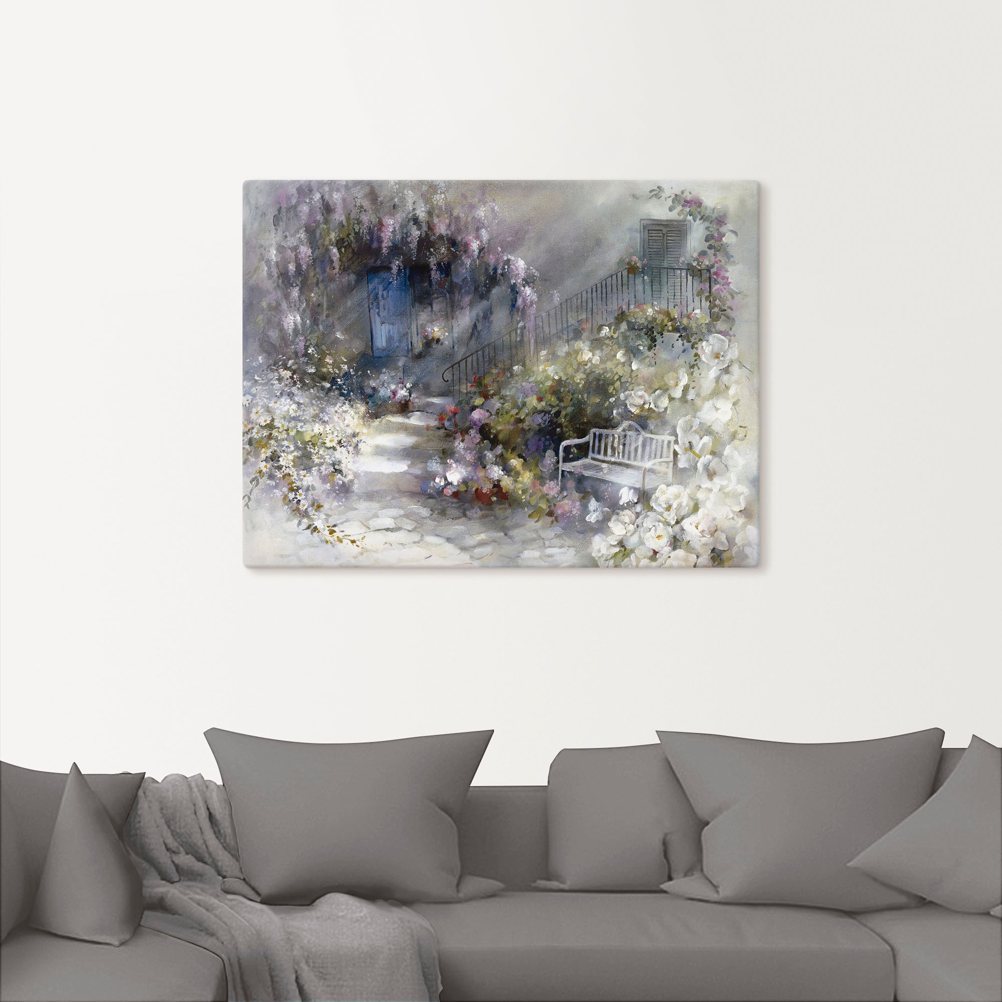 Artland Wandbild »Wortlos« Garten 1 Stk. tlg. als Leinwandbild, Wandaufkleb günstig online kaufen